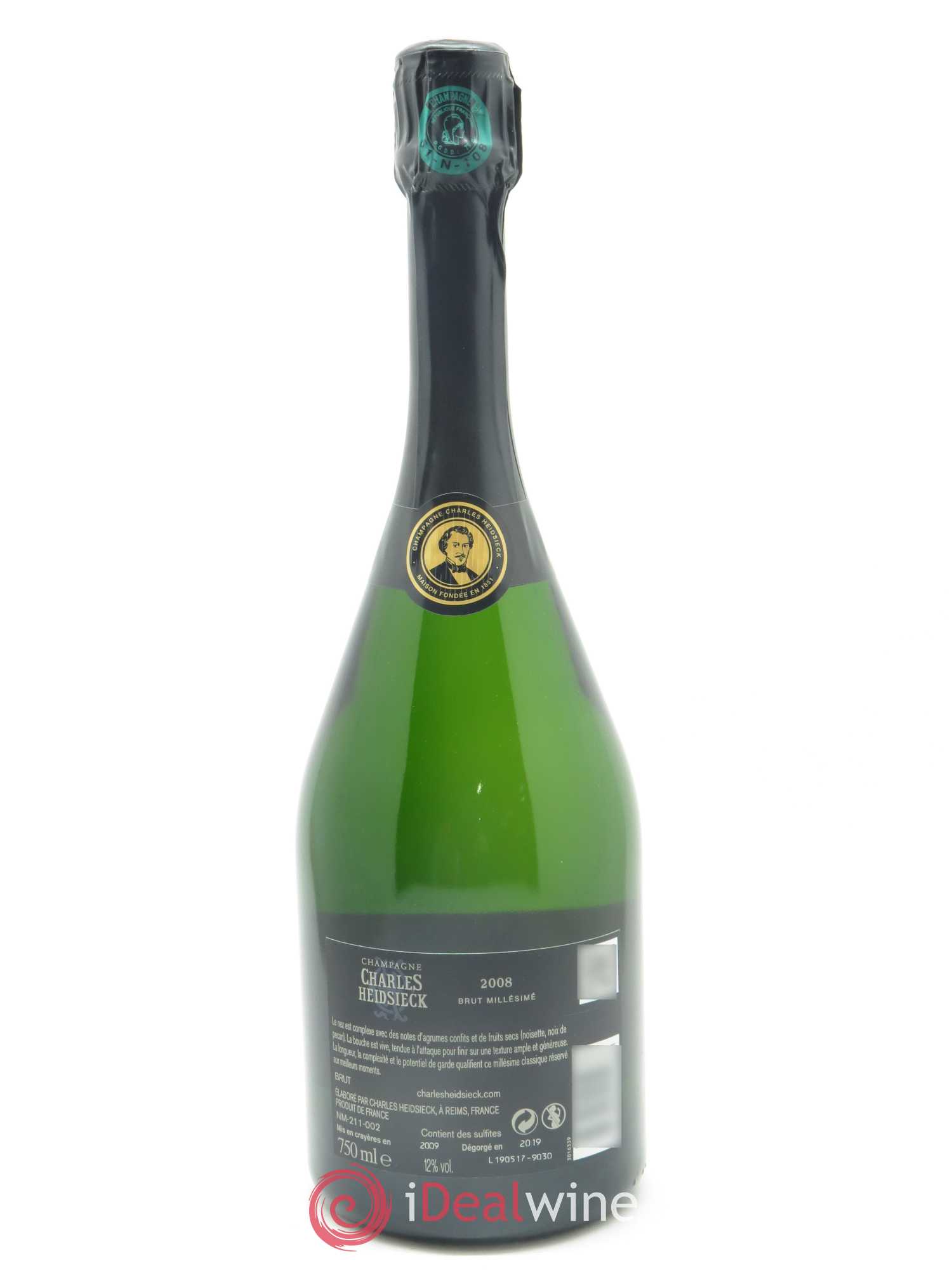 Brut Charles Heidsieck 2008 - Lot de 1 bouteille - 1
