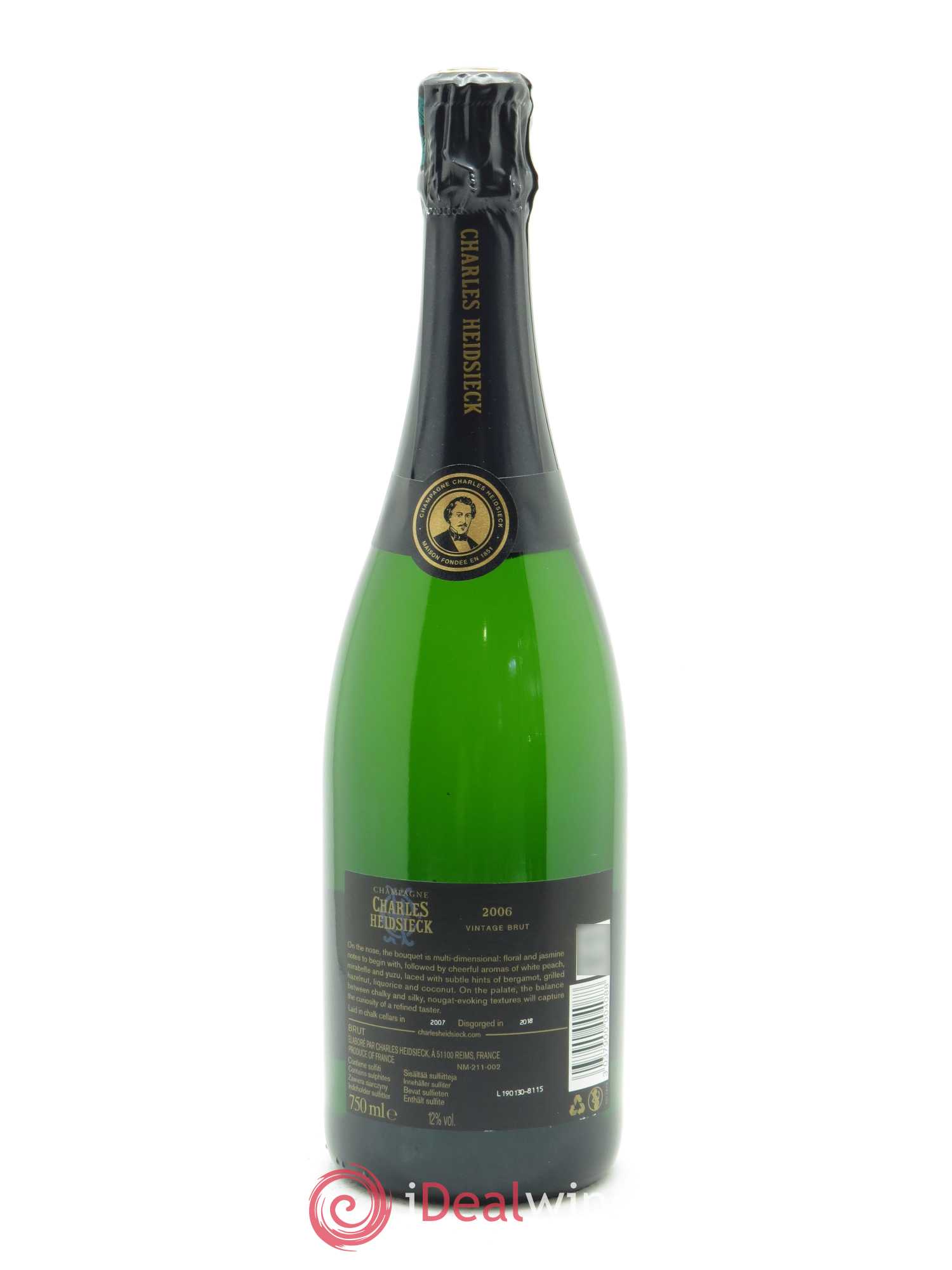 Brut Charles Heidsieck 2006 - Lot de 1 bouteille - 2