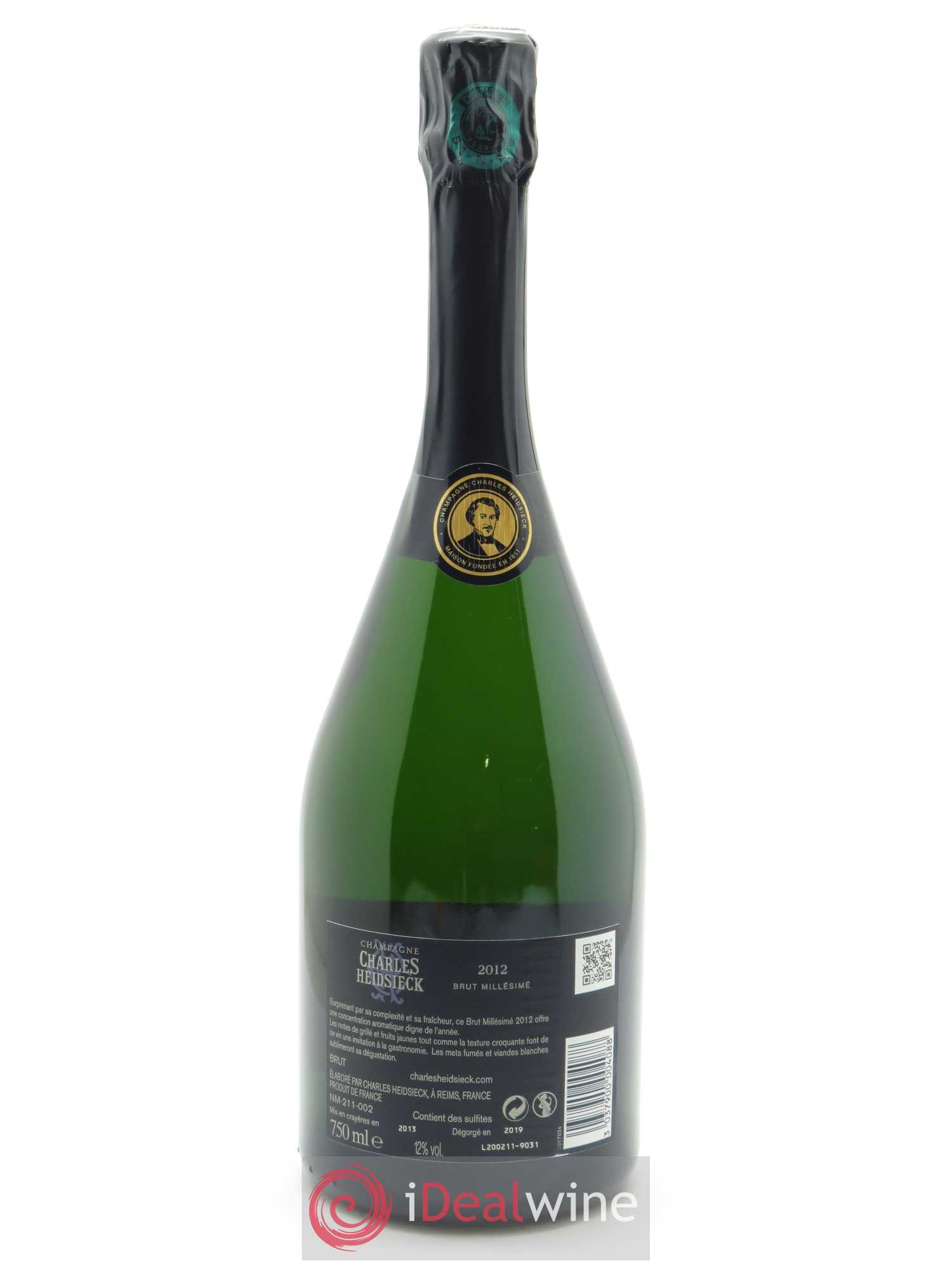 Brut Charles Heidsieck 2012 - Lot de 1 bouteille - 1