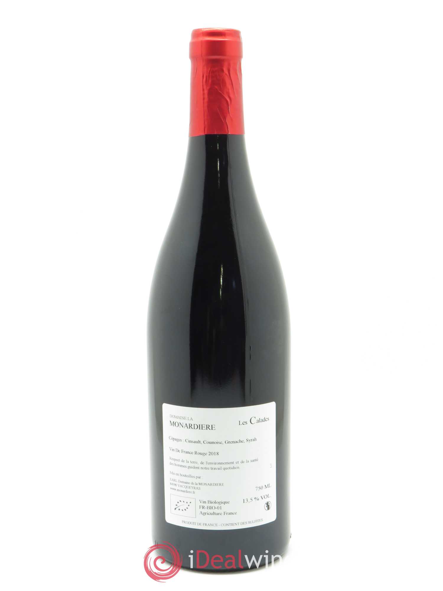 Côtes-du-Rhône (anciennement Vacqueyras) Les Calades La Monardière (Domaine) 2018 - Lot de 1 bouteille - 1