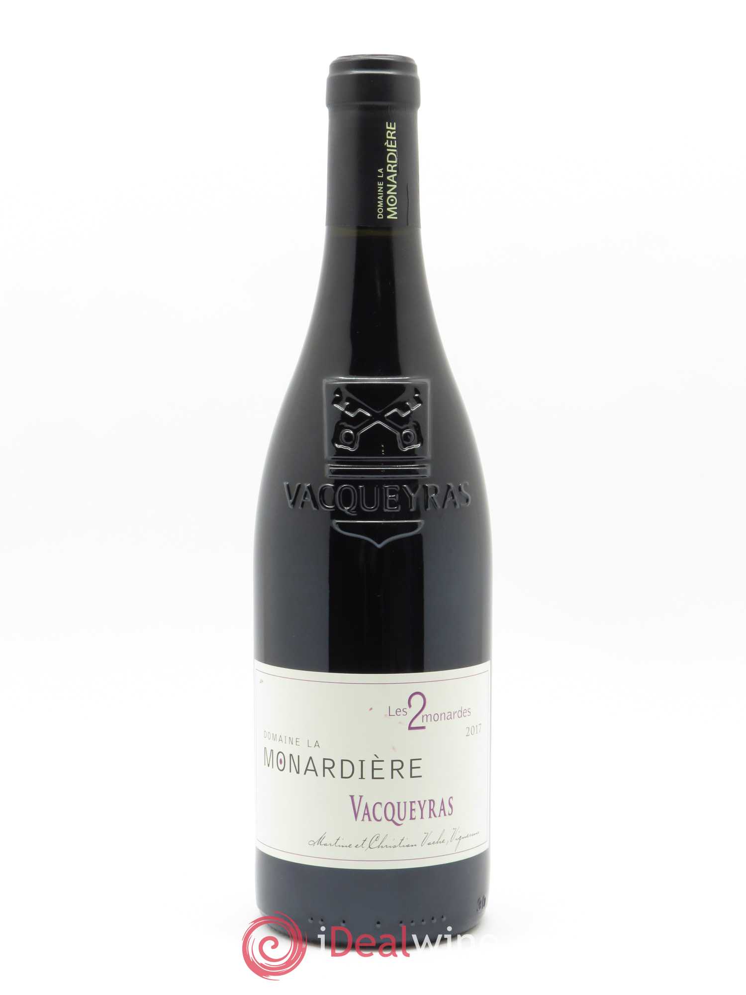 Vacqueyras Les 2 Monardes La Monardière (Domaine) 2017 - Lot de 1 bouteille - 0