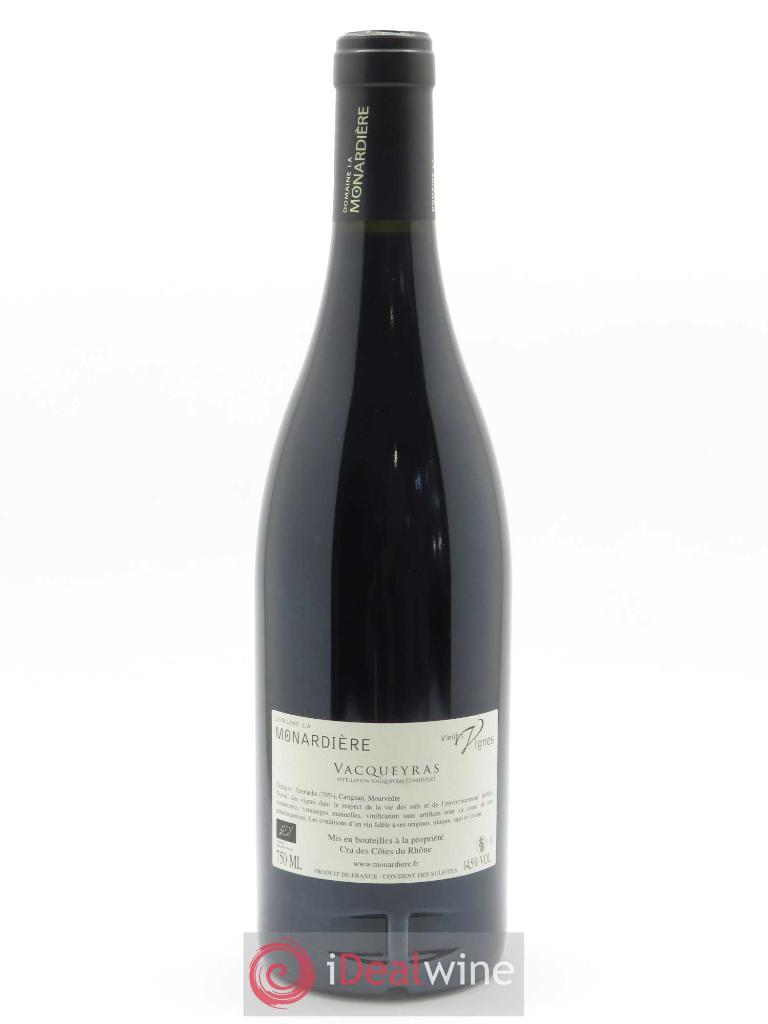 Vacqueyras Vieilles Vignes La Monardière (Domaine) 2019 - Lot de 1 bouteille - 1
