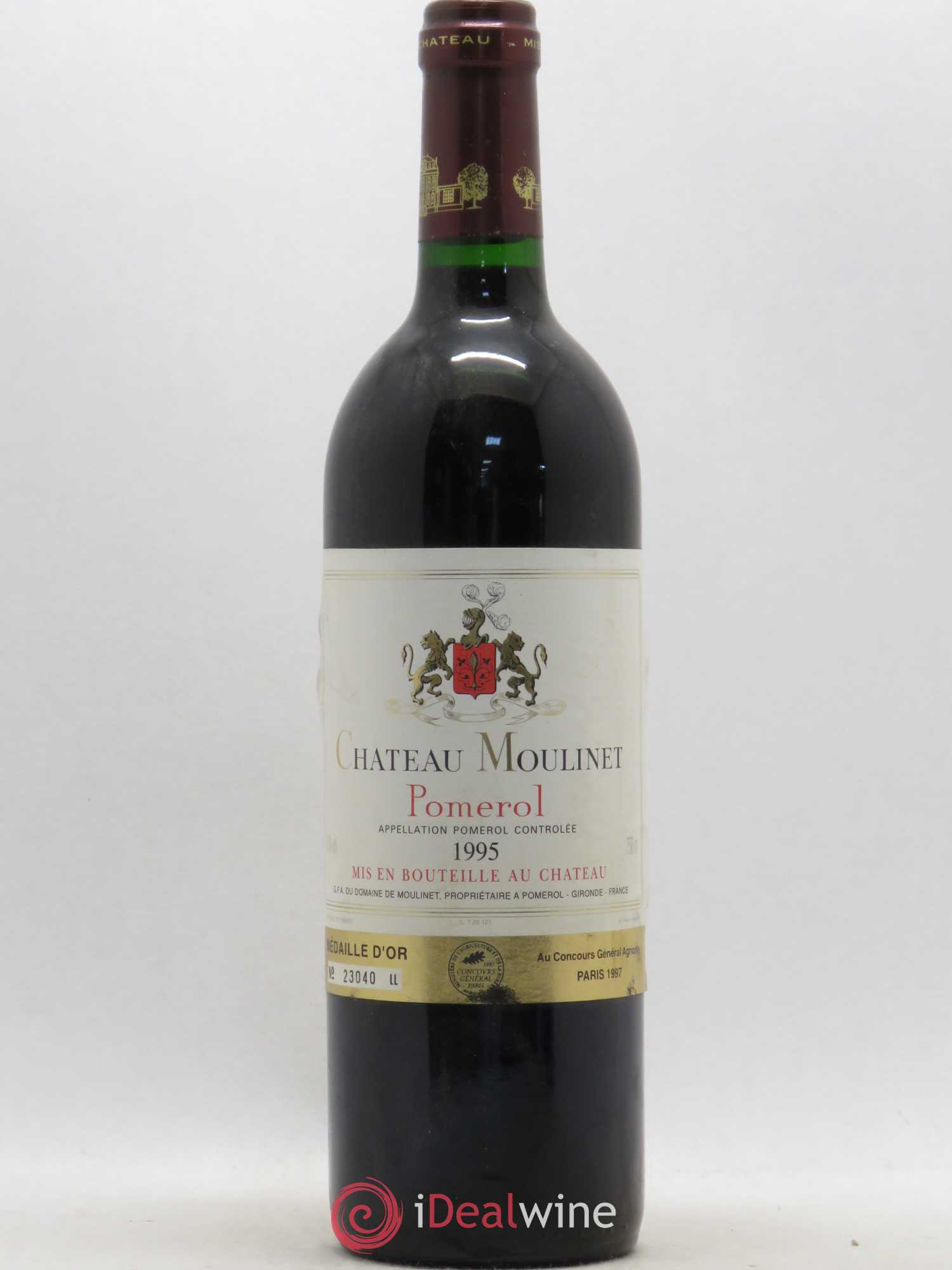 Château Moulinet 1995 - Lot de 1 bouteille - 0