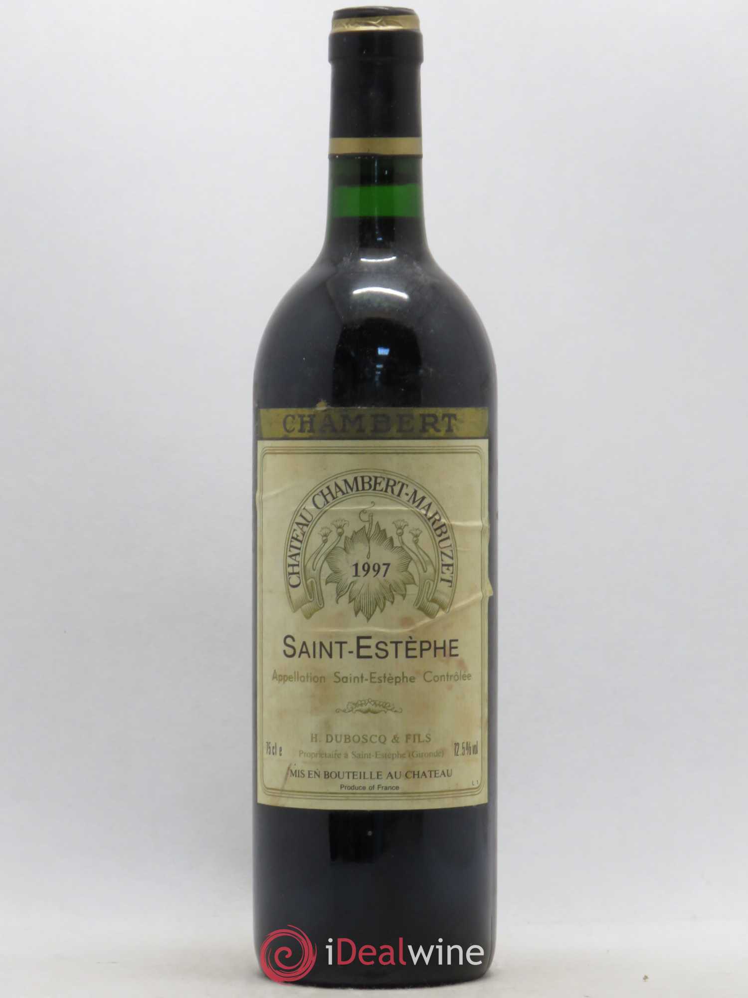 Château Chambert-Marbuzet Cru Bourgeois 1997 - Lot de 1 bouteille - 0