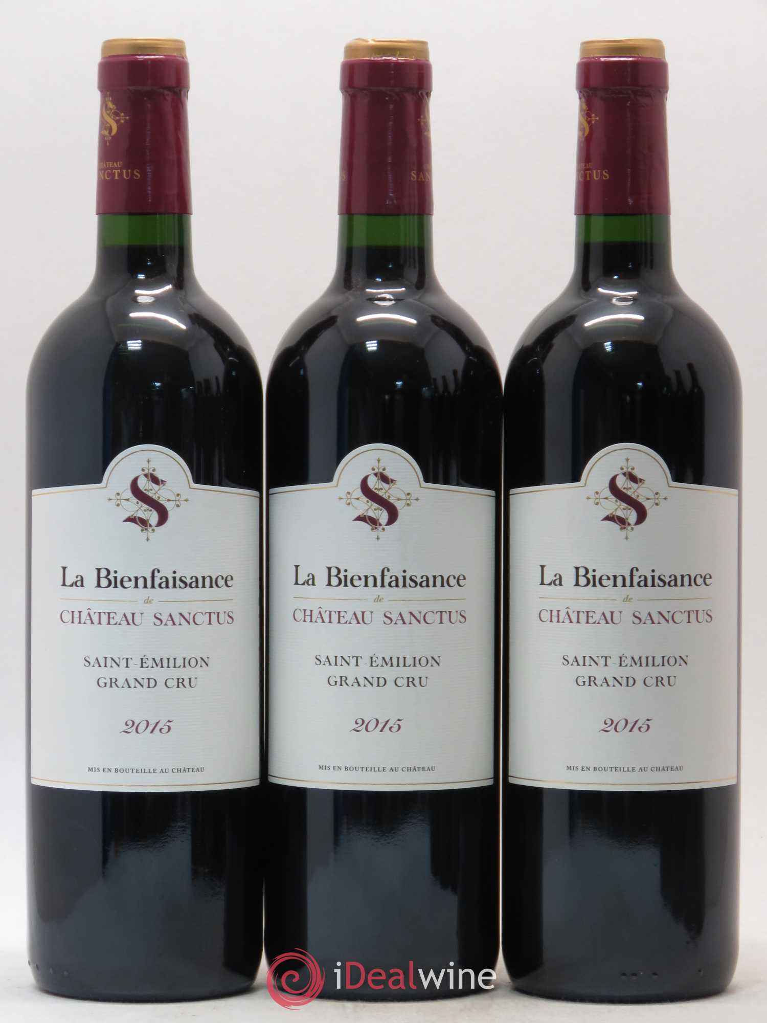 Saint-Émilion Grand Cru La Bienfaisance de Château Sanctus 2015 - Posten von 6 Flaschen - 1