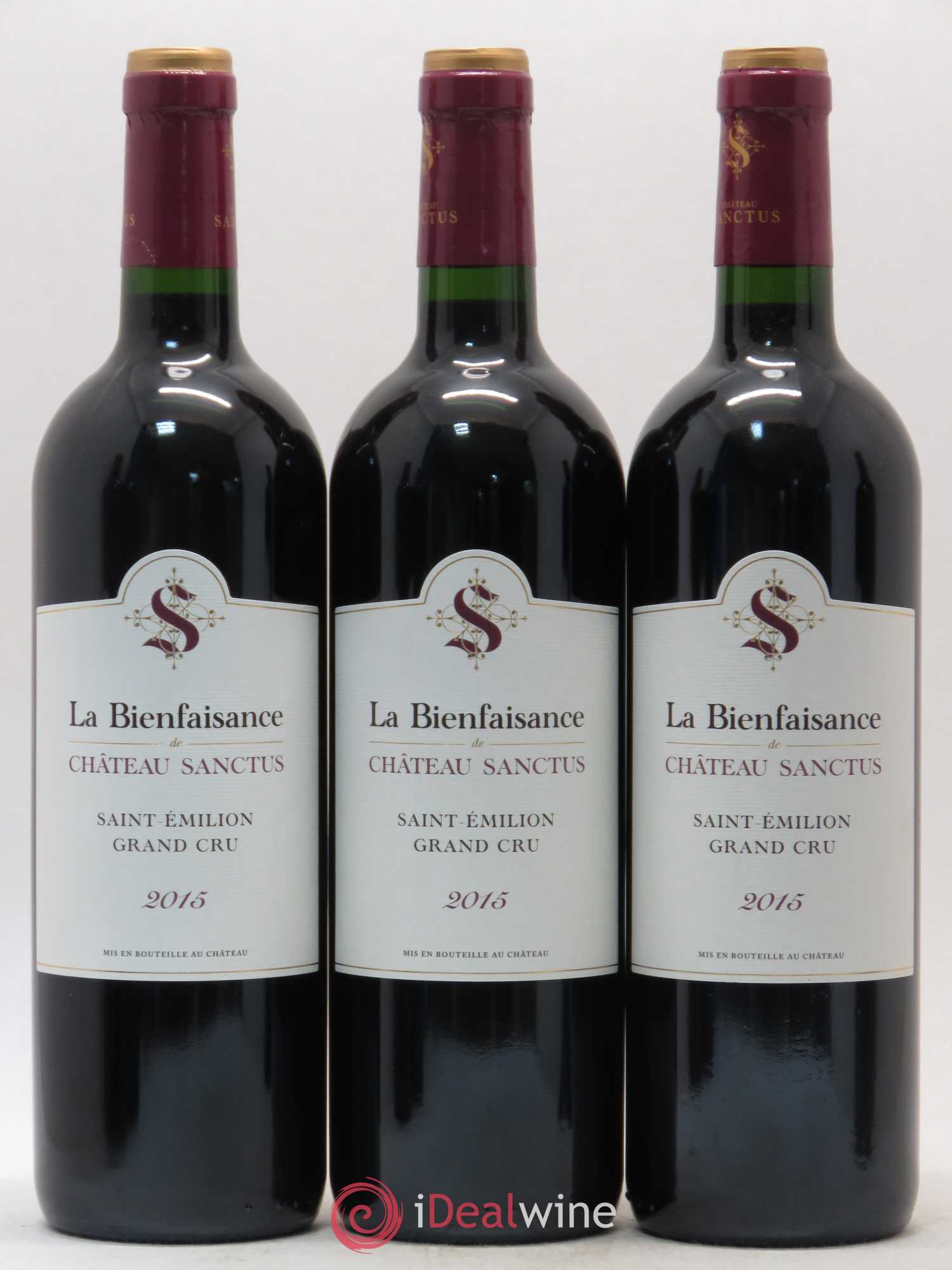 Saint-Émilion Grand Cru La Bienfaisance de Château Sanctus 2015 - Posten von 6 Flaschen - 2