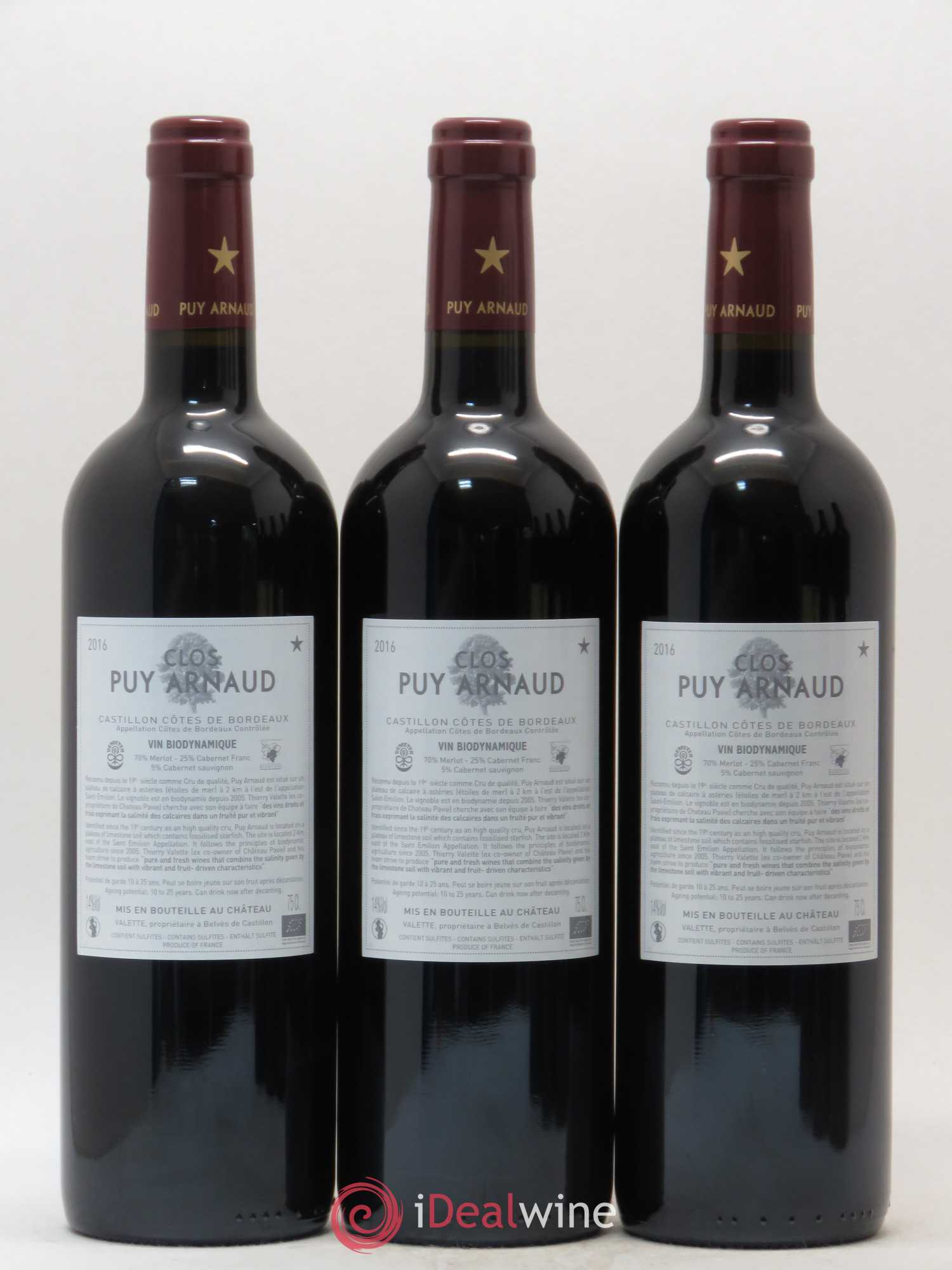 Clos Puy Arnaud 2016 - Lot de 6 bouteilles - 2