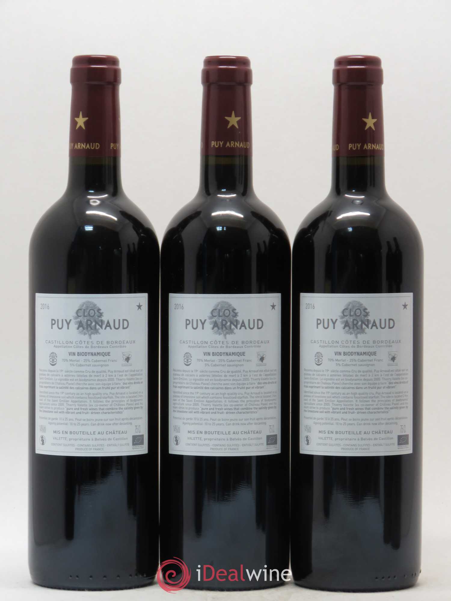 Clos Puy Arnaud 2016 - Lot de 6 bouteilles - 4