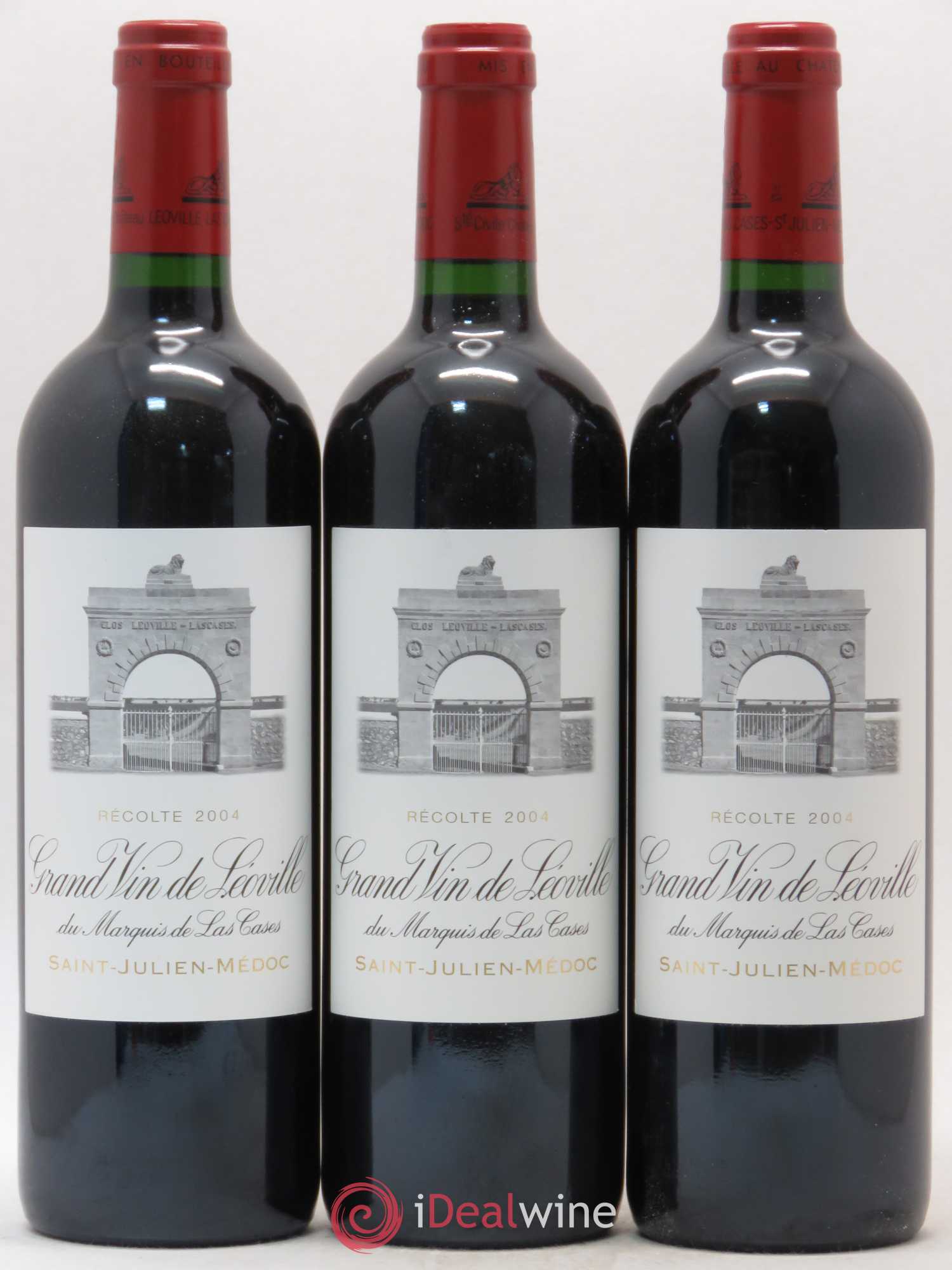 Château Léoville Las Cases 2ème Grand Cru Classé 2004 - Lot de 3 bouteilles - 0