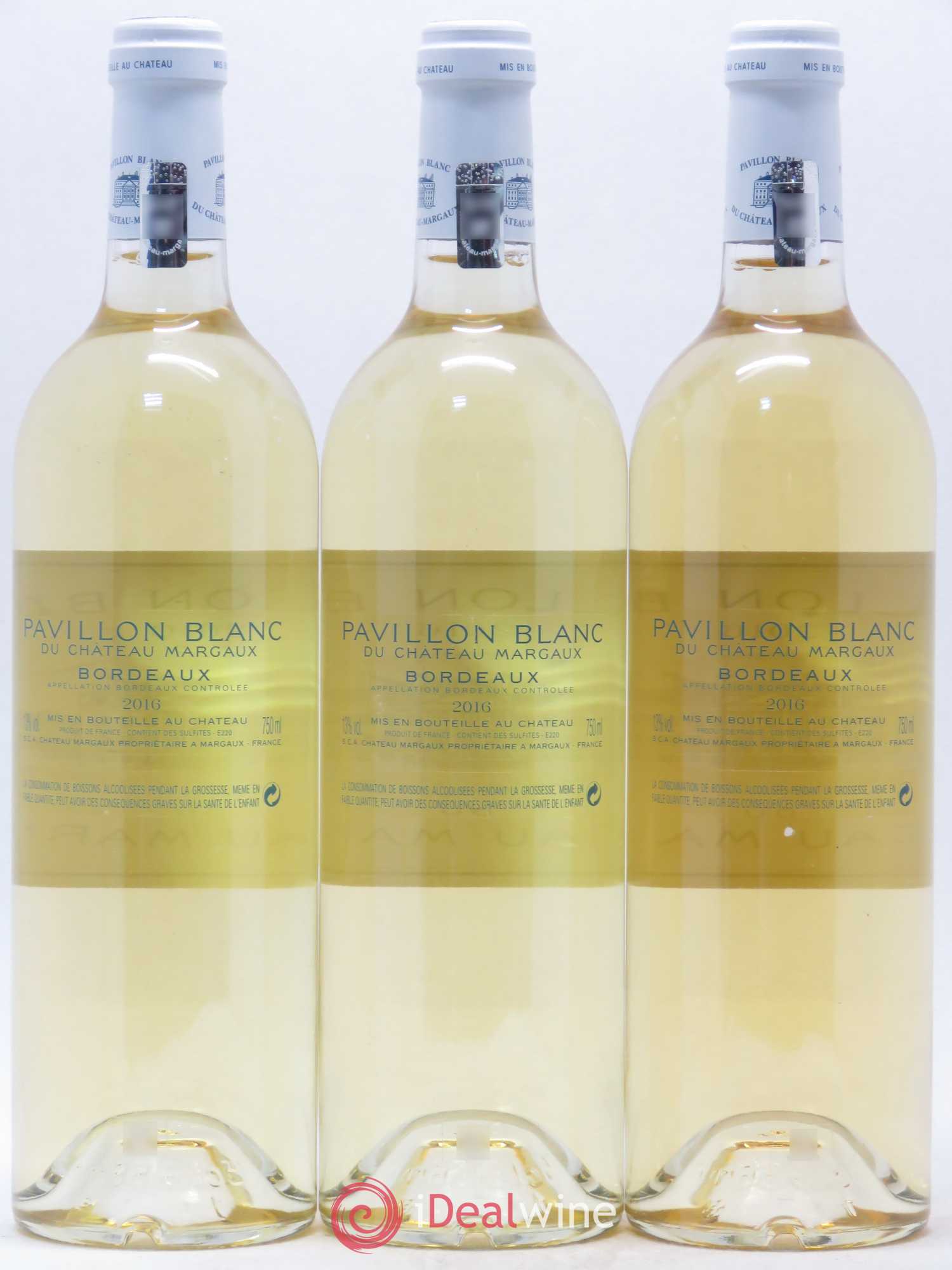 Pavillon Blanc du Château Margaux 2016 - Lot de 3 bouteilles - 1