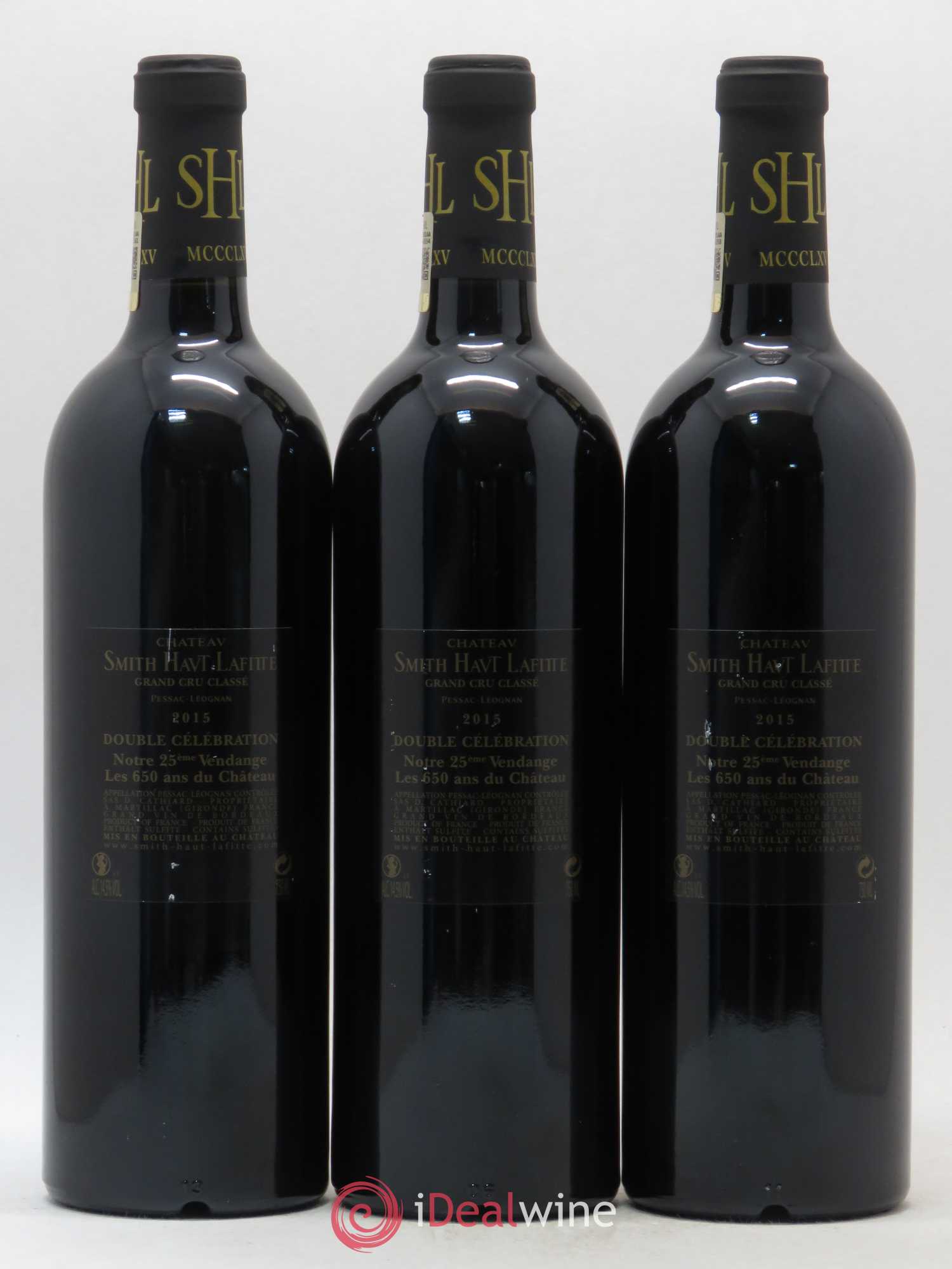 Château Smith Haut Lafitte Cru Classé de Graves 2015 - Lot de 3 bouteilles - 1
