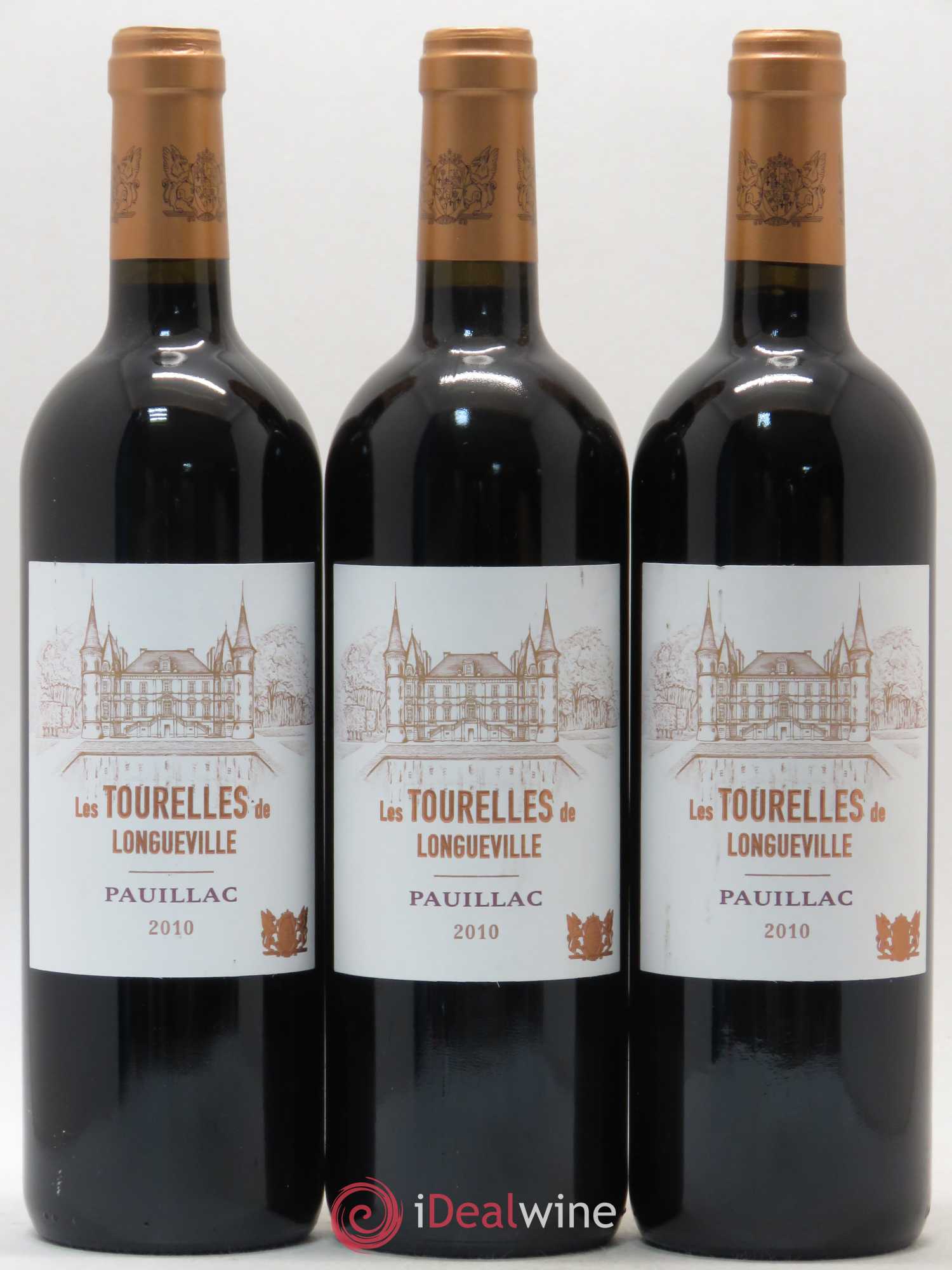 Les Tourelles de Longueville Second Vin 2010 - Lot de 3 bouteilles - 0