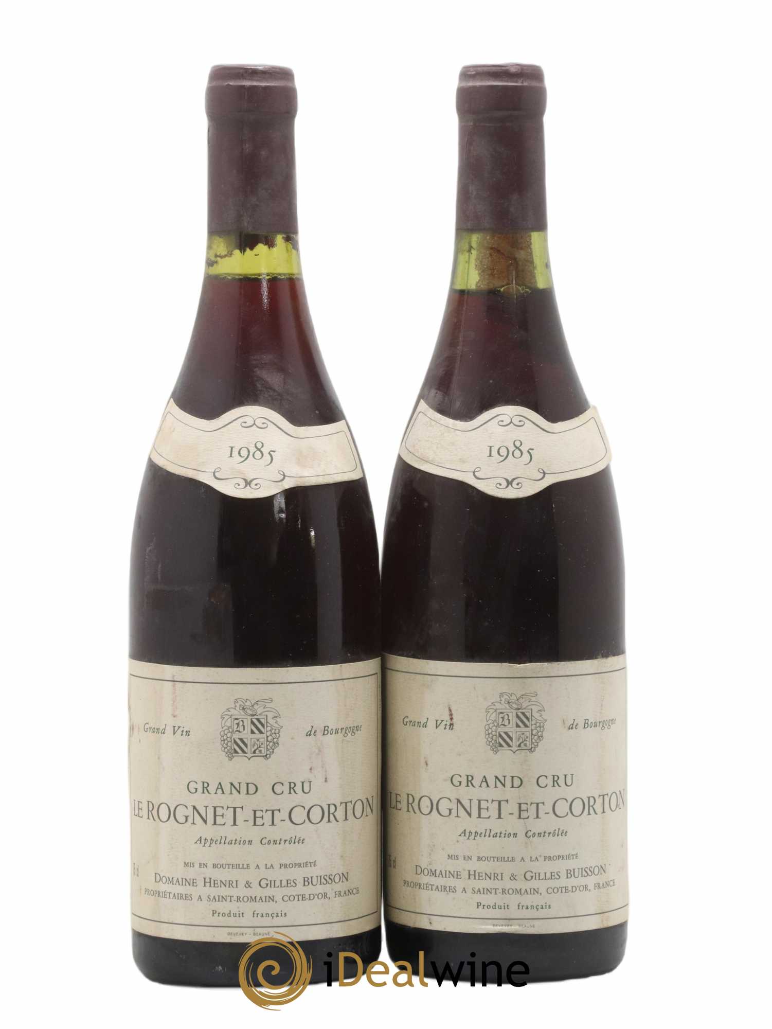 Corton Grand Cru Le Rognet-et-Corton Henri et Gilles Buisson (Domaine) 1985 - Lot de 2 bouteilles - 0
