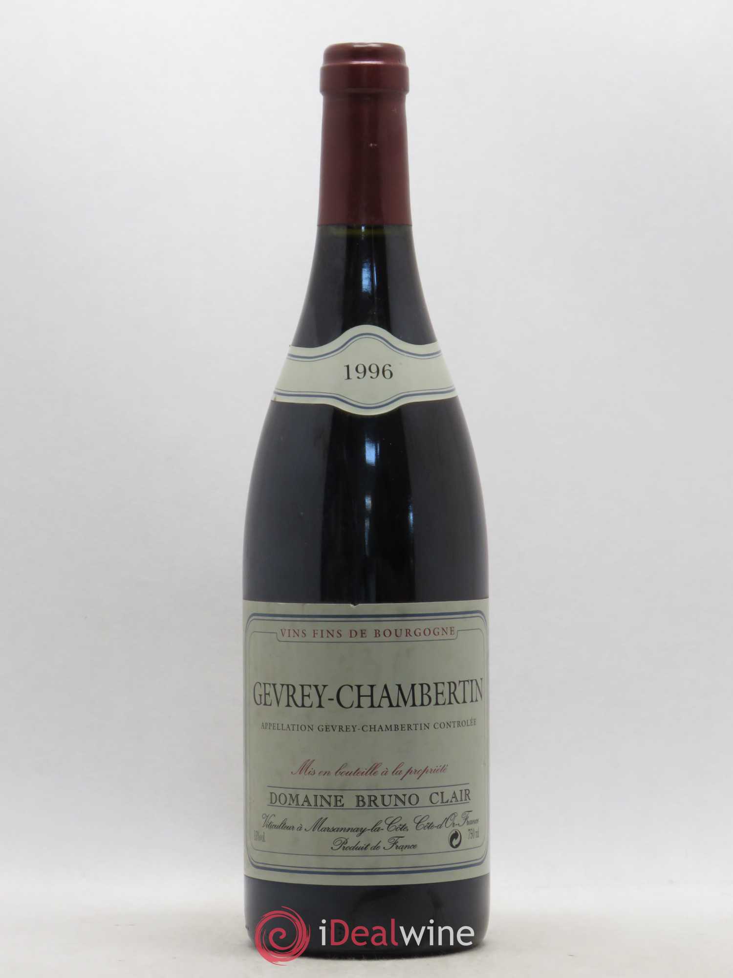 Gevrey-Chambertin Bruno Clair (Domaine) 1996 - Lot de 1 bouteille - 0
