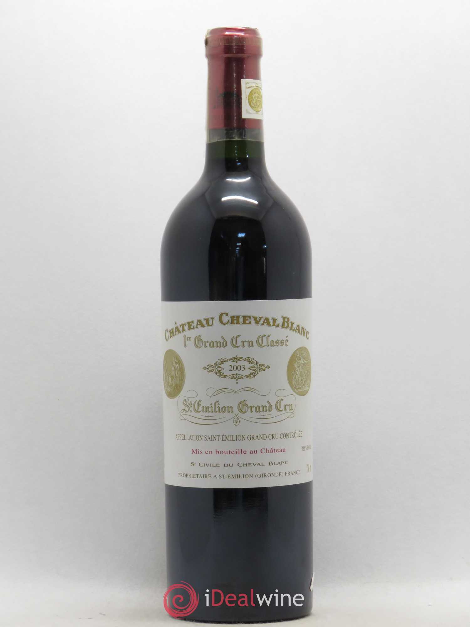 Château Cheval Blanc 1er Grand Cru Classé A 2003 - Lot de 1 bouteille - 0