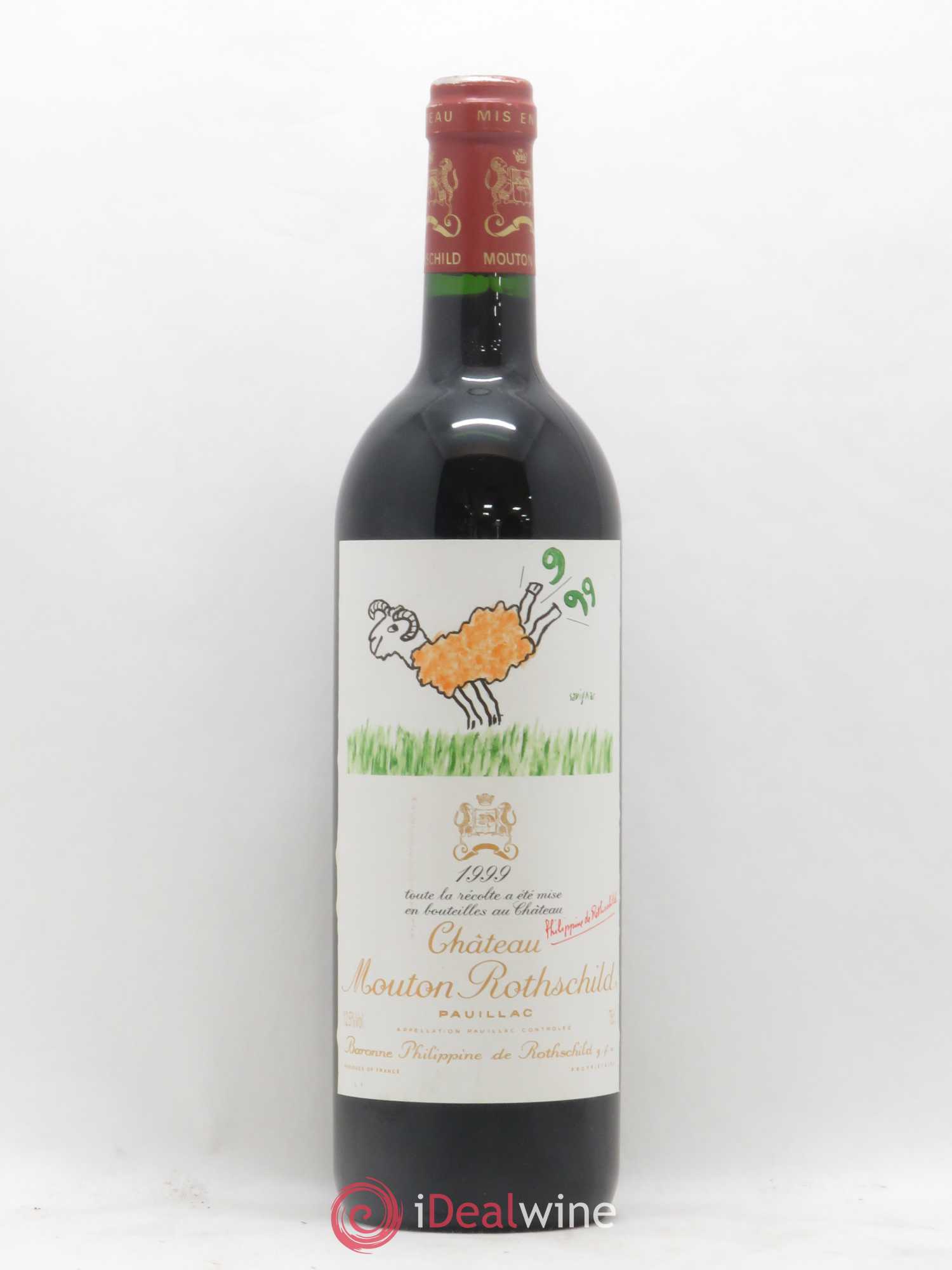 Château Mouton Rothschild 1er Grand Cru Classé 1999 - Lot de 1 bouteille - 0
