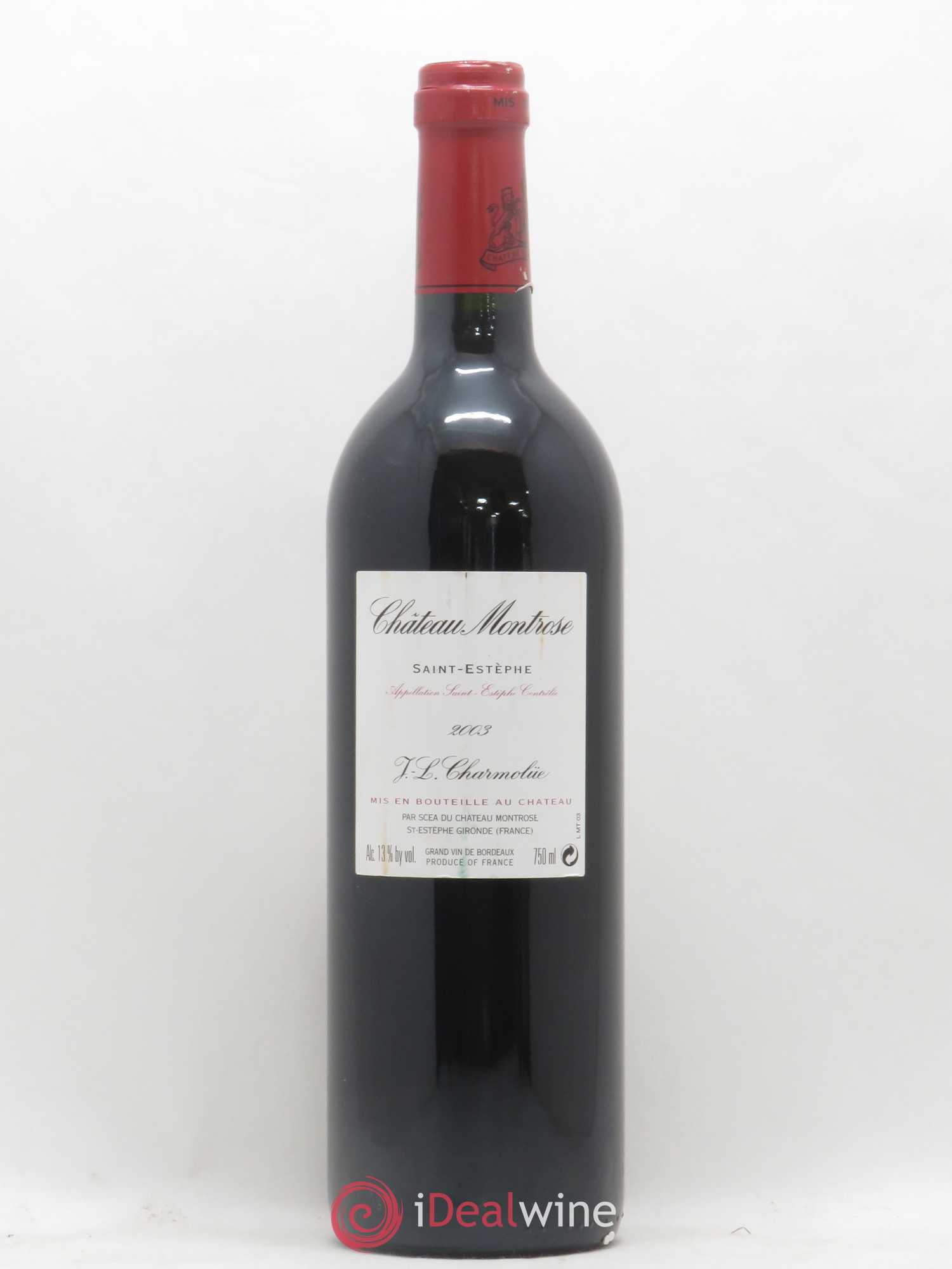 Château Montrose 2ème Grand Cru Classé 2003 - Lot de 1 bouteille - 1