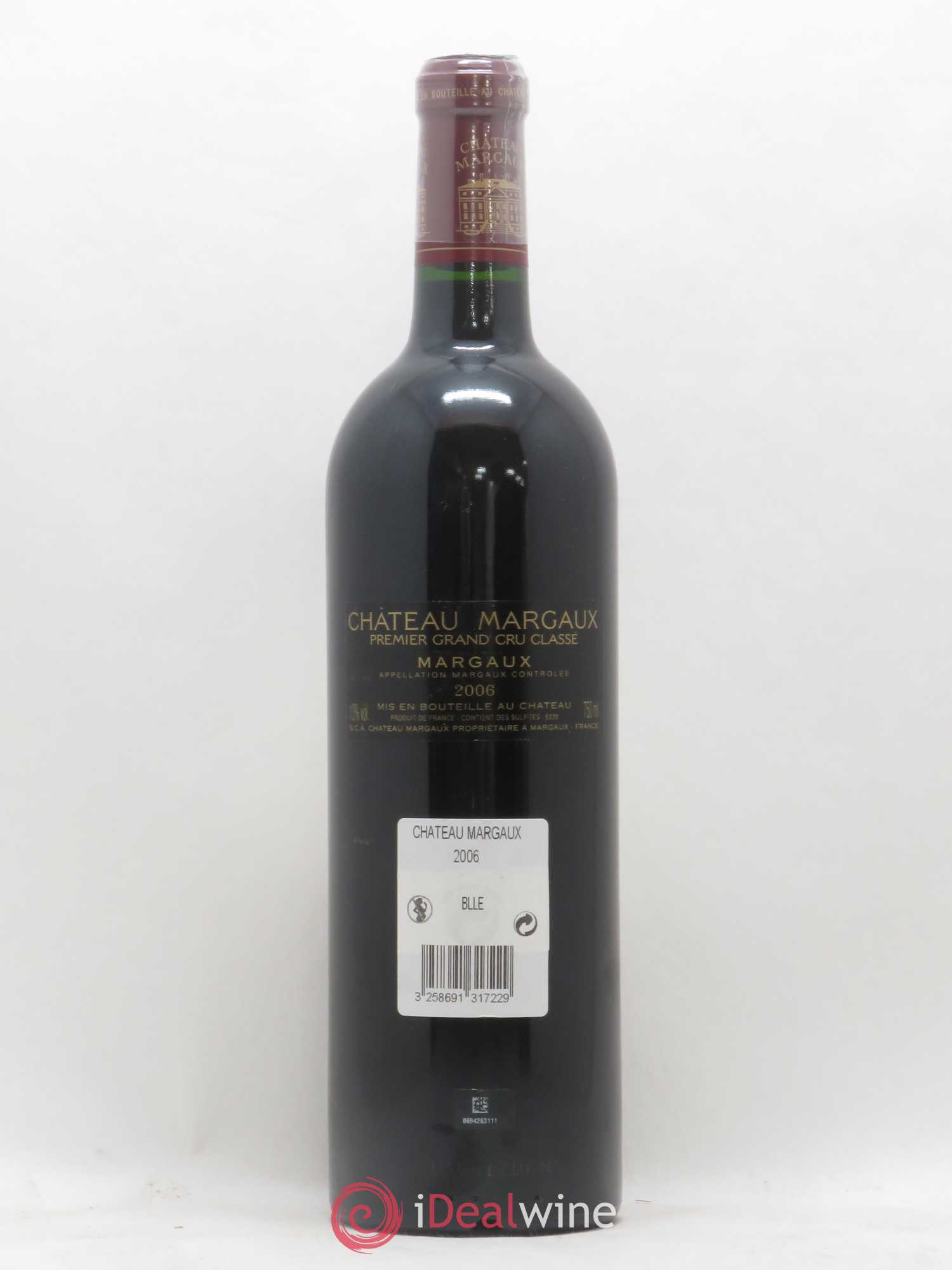 Château Margaux 1er Grand Cru Classé 2006 - Lot de 1 bouteille - 1