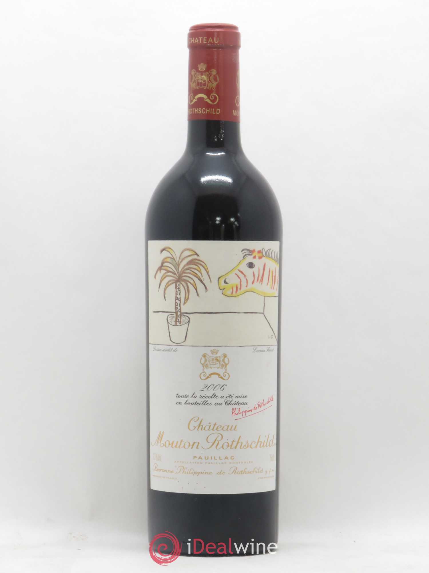 Château Mouton Rothschild 1er Grand Cru Classé 2006 - Lot de 1 bouteille - 0
