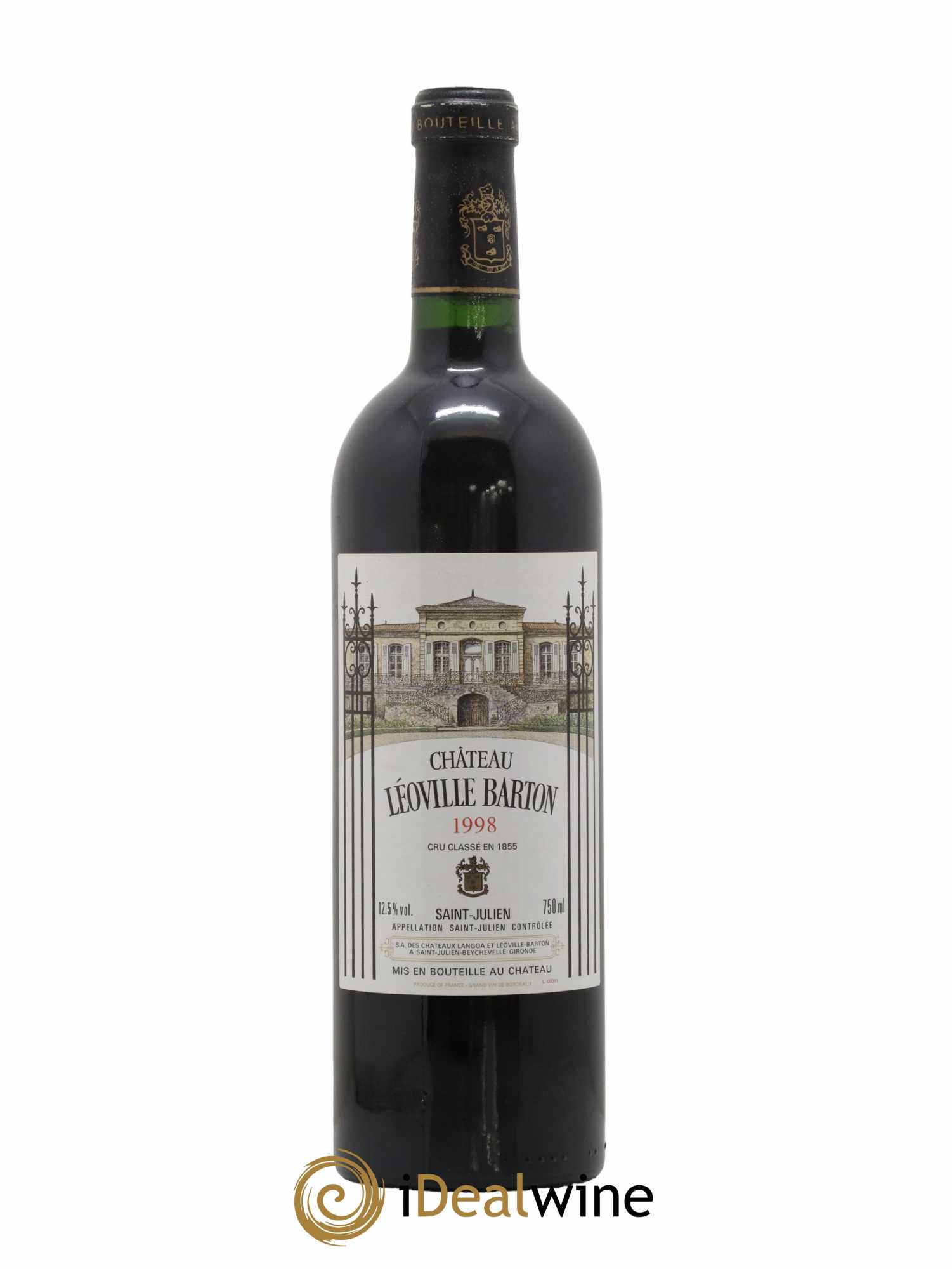 Château Léoville Barton 2ème Grand Cru Classé 1998 - Lot de 1 bouteille - 0