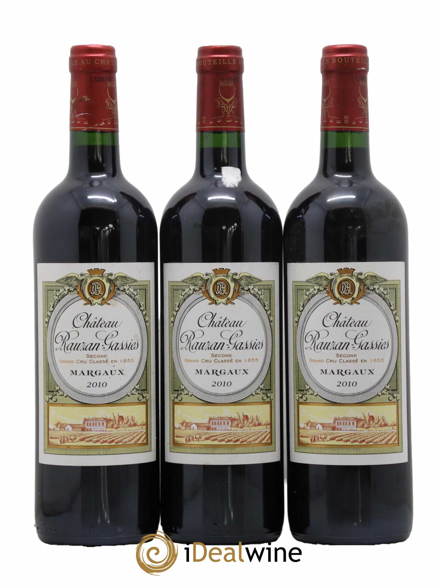 Château Rauzan-Gassies 2ème Grand Cru Classé 2010 - Lot de 3 bouteilles - 0