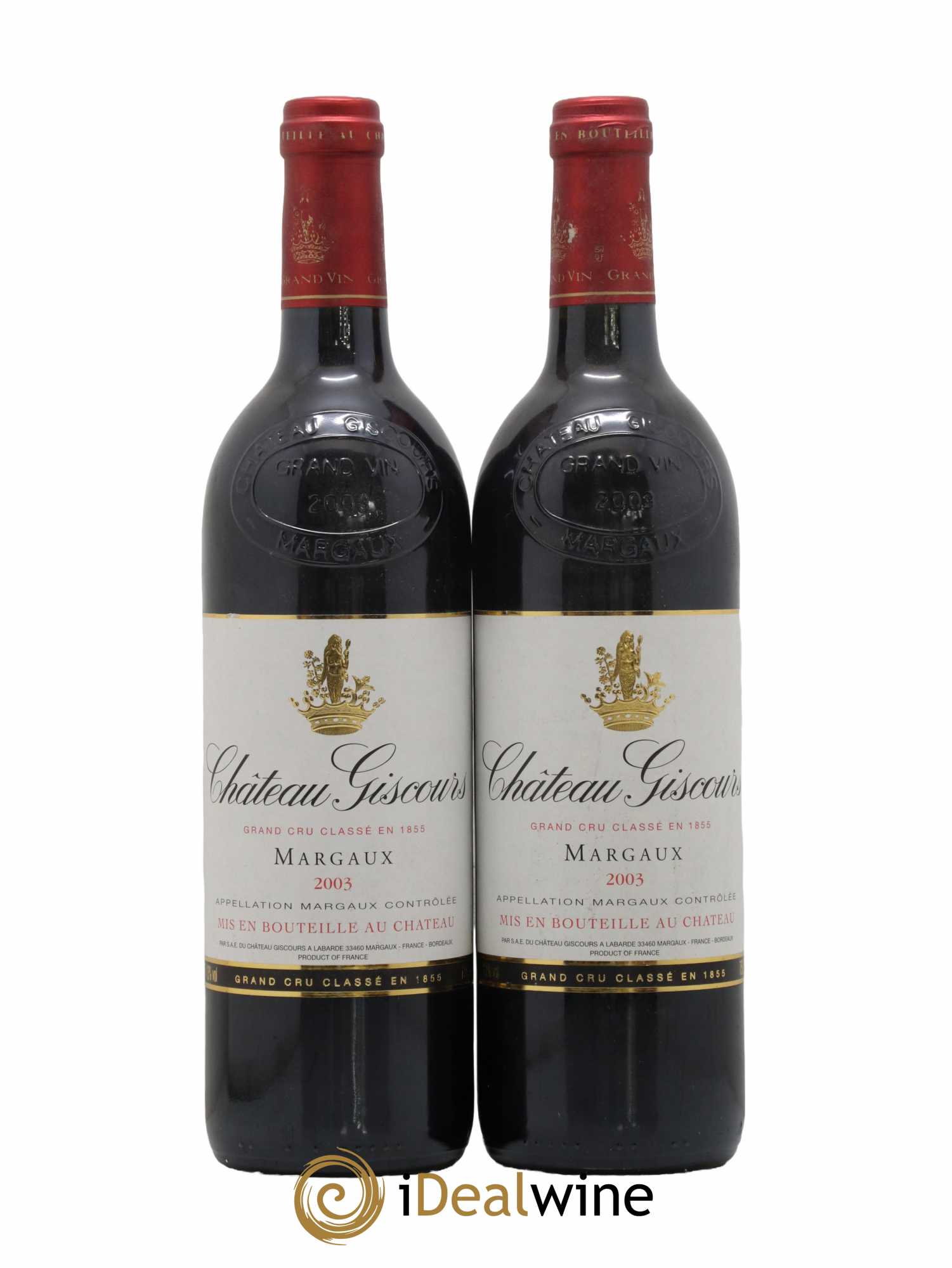 Château Giscours 3ème Grand Cru Classé 2003 - Lot de 2 bouteilles - 0