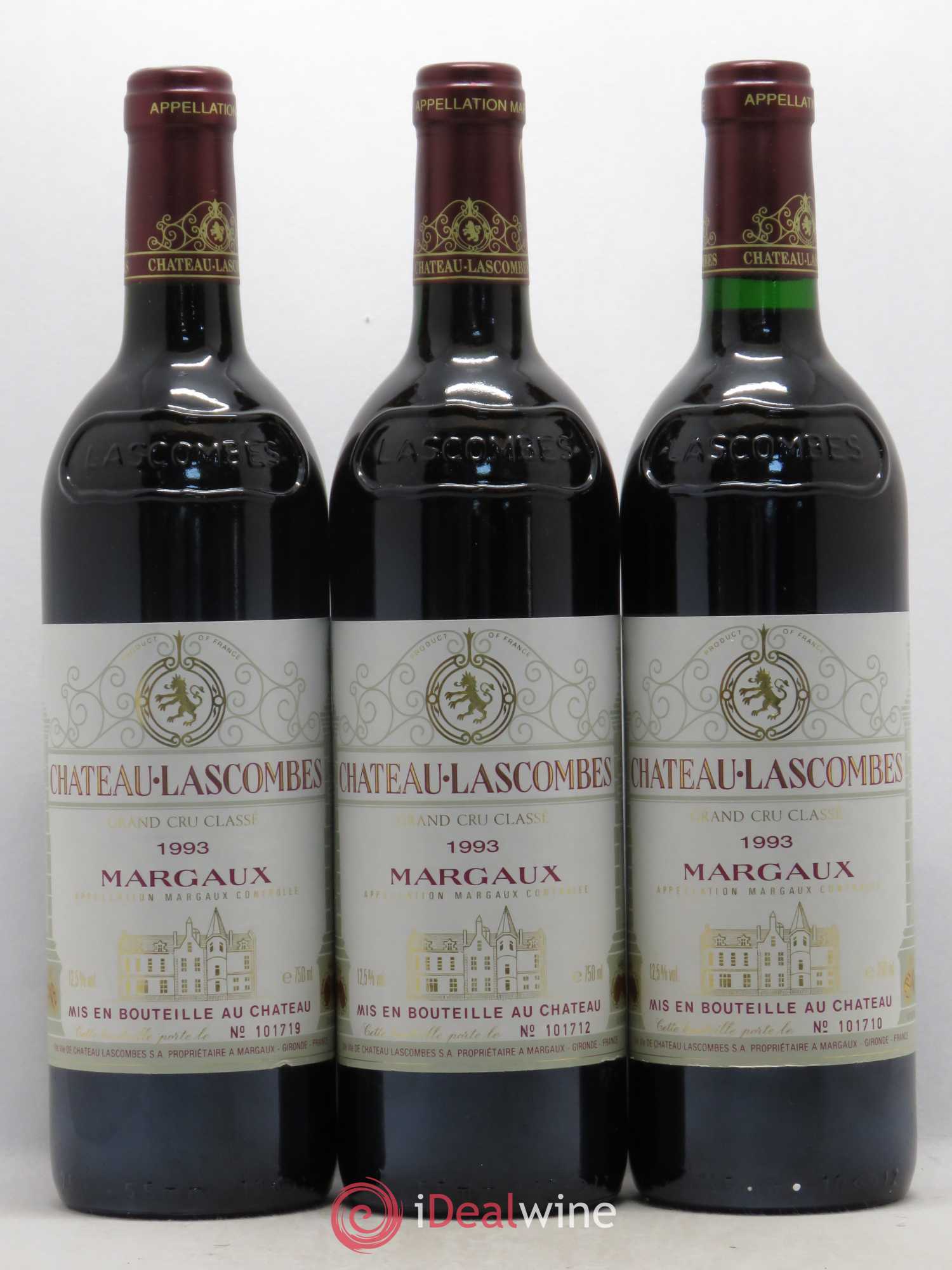 Château Lascombes 2ème Grand Cru Classé 1993 - Lot de 6 bouteilles - 1