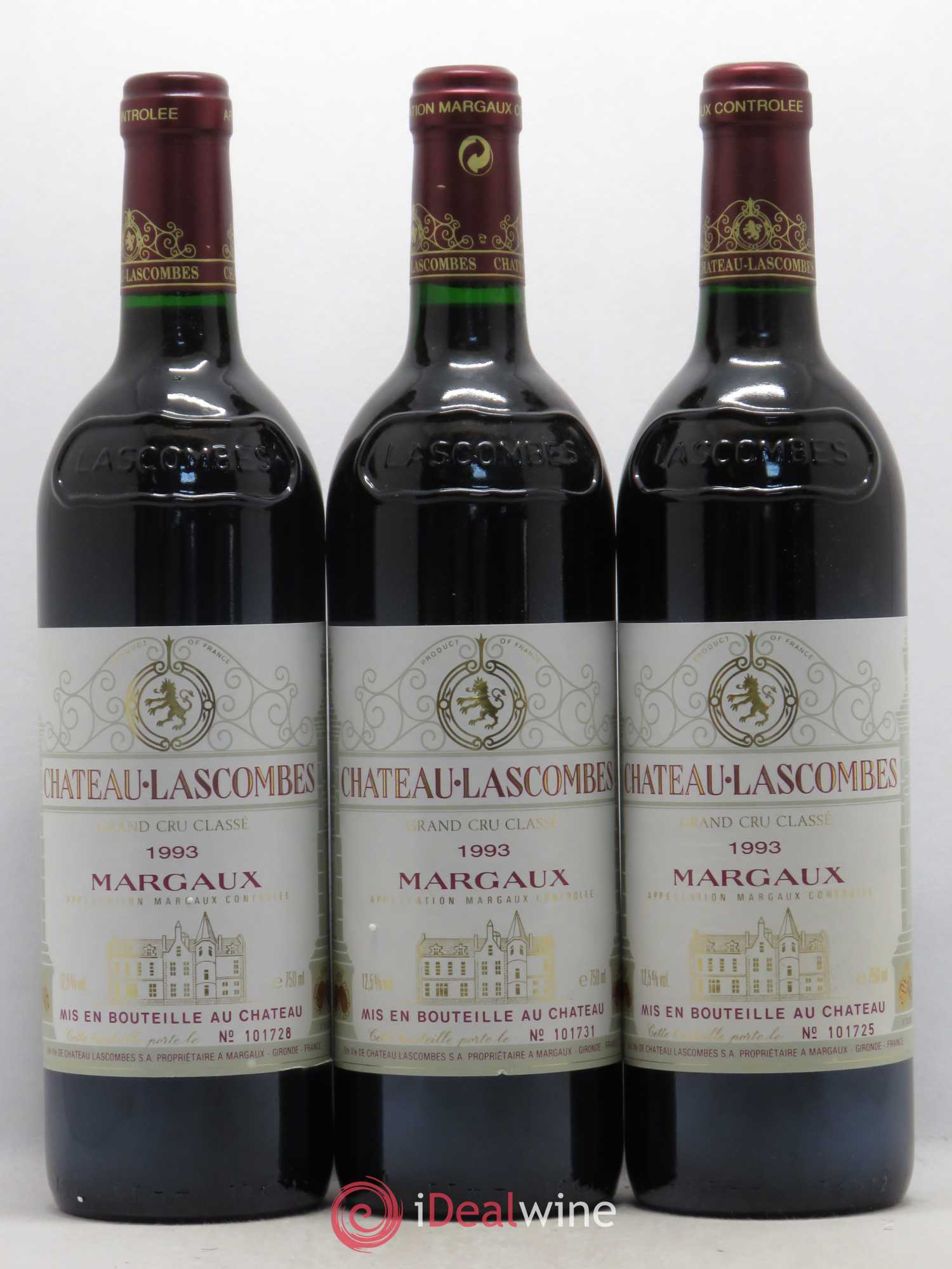 Château Lascombes 2ème Grand Cru Classé 1993 - Lot de 6 bouteilles - 2