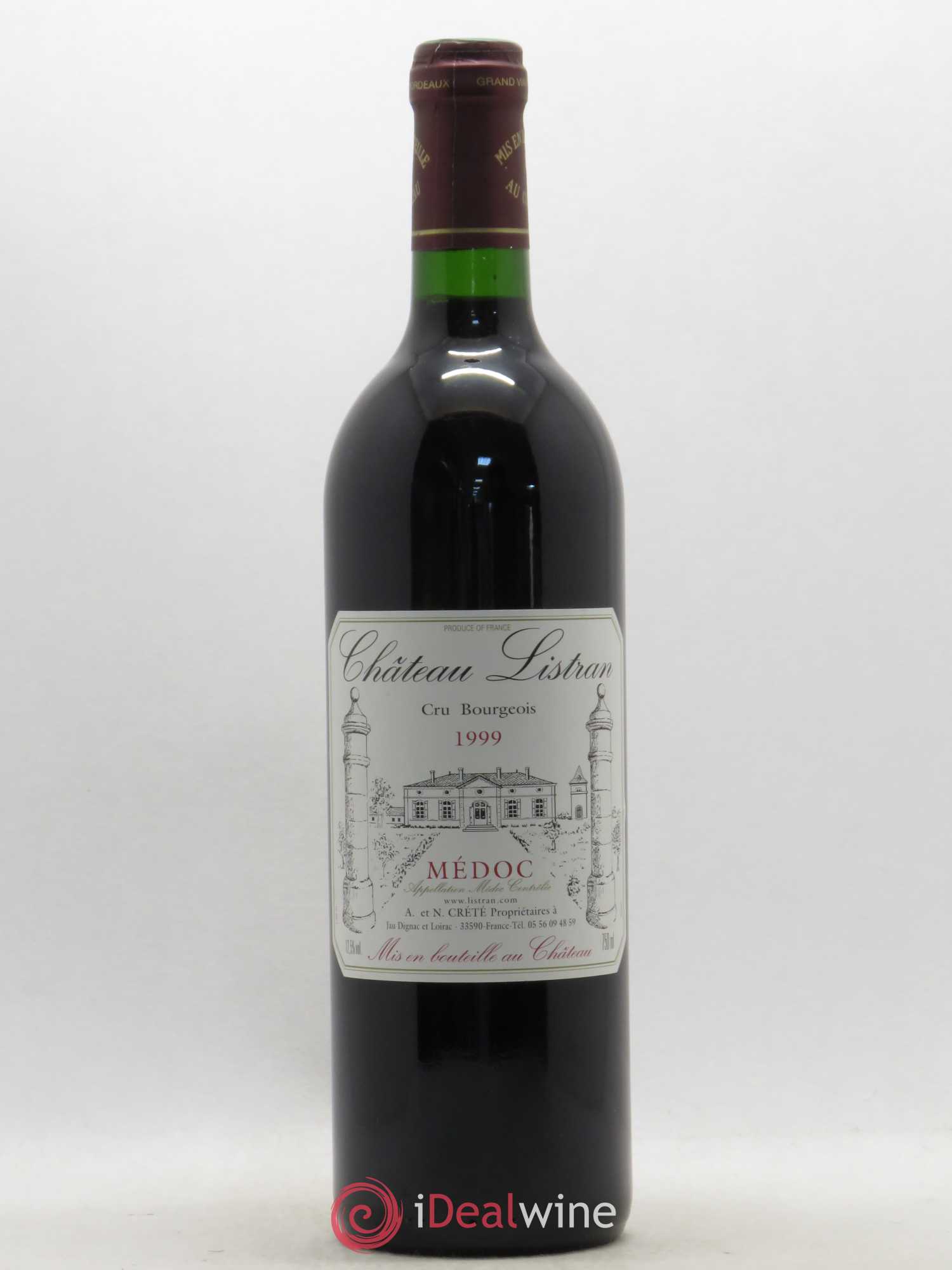 Médoc Château Listran (sans prix de réserve) 1999 - Posten von 1 Flasche - 0