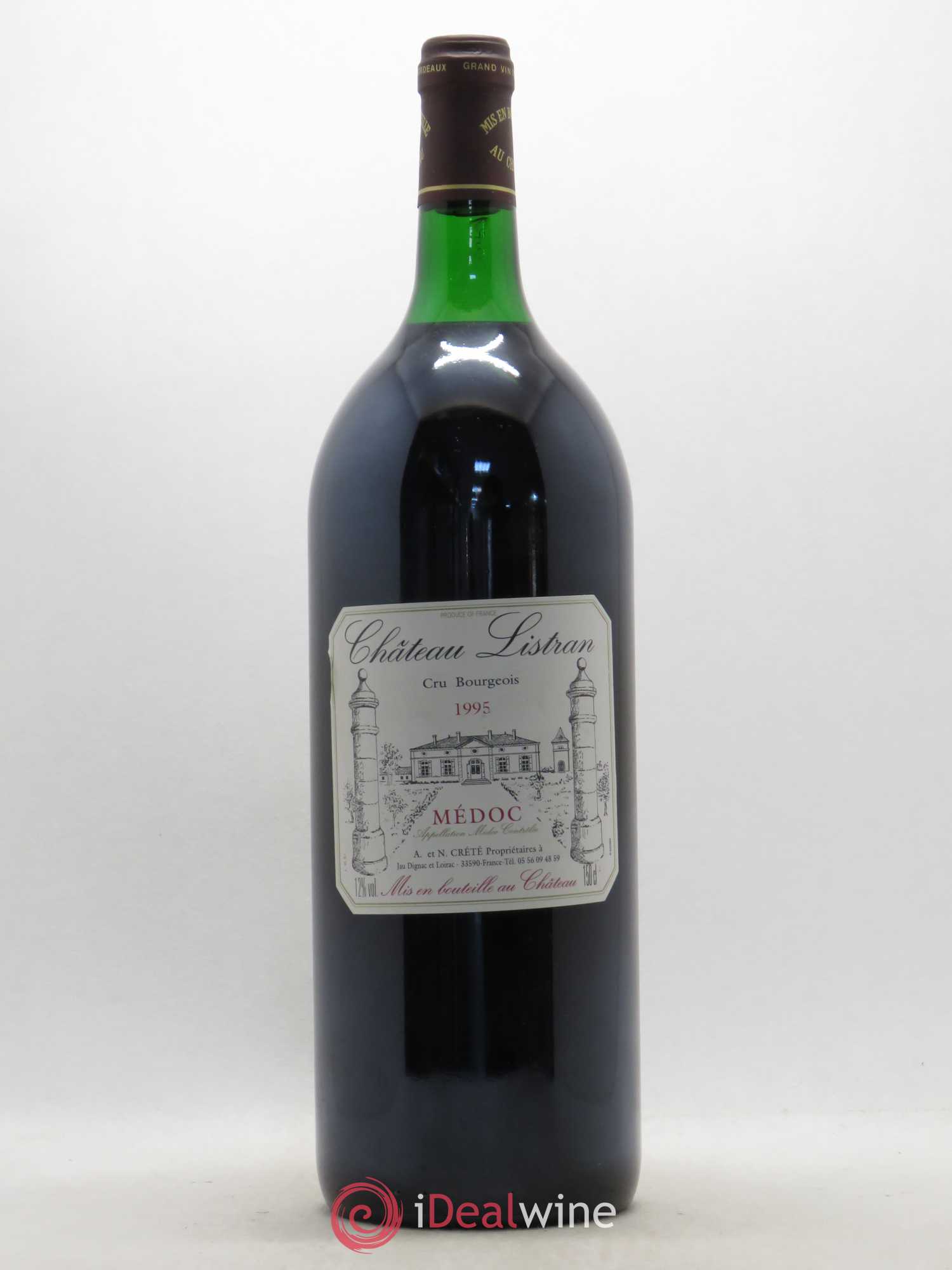 Médoc Château Listran Cru Bourgeois (sans prix de réserve) 1995 - Posten von 1 Magnum - 0