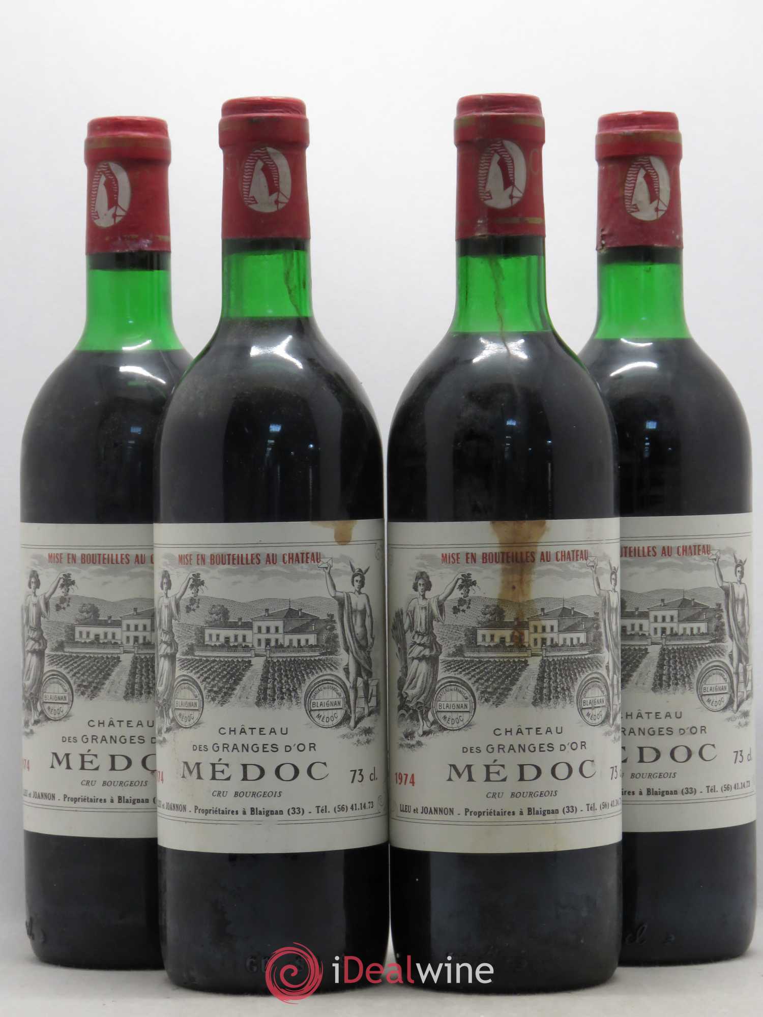 Médoc Château des Granges d'Or (sans prix de réserve) 1974 - Posten von 4 Flaschen - 0