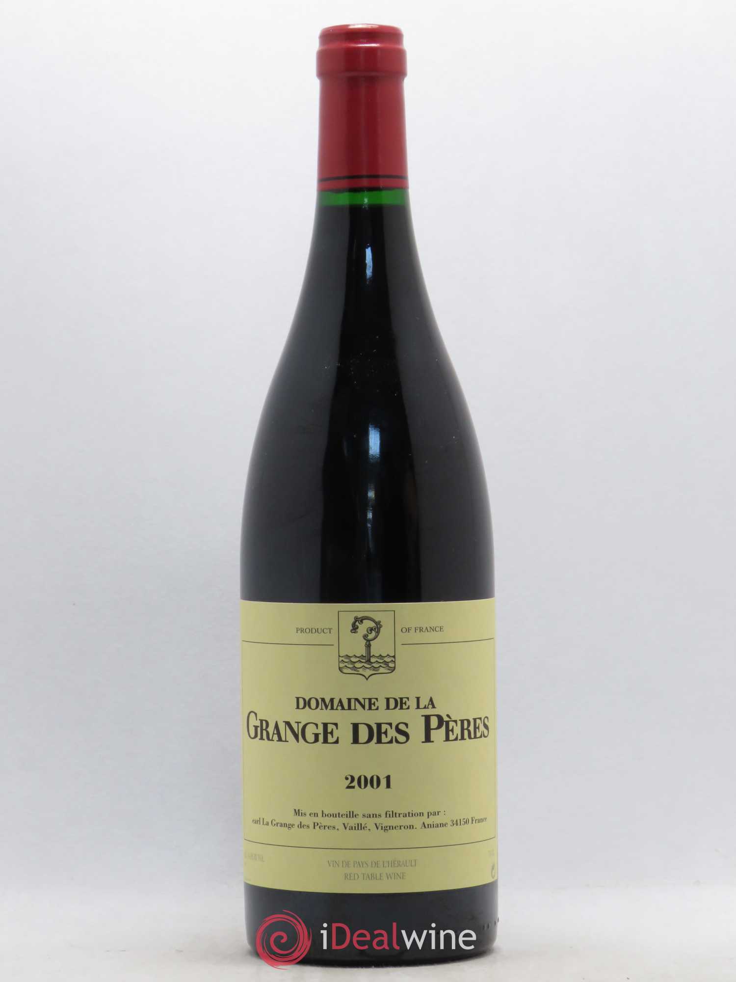 Pays d'Hérault Grange des Pères Laurent Vaillé 2001 - Lot de 1 bouteille - 0
