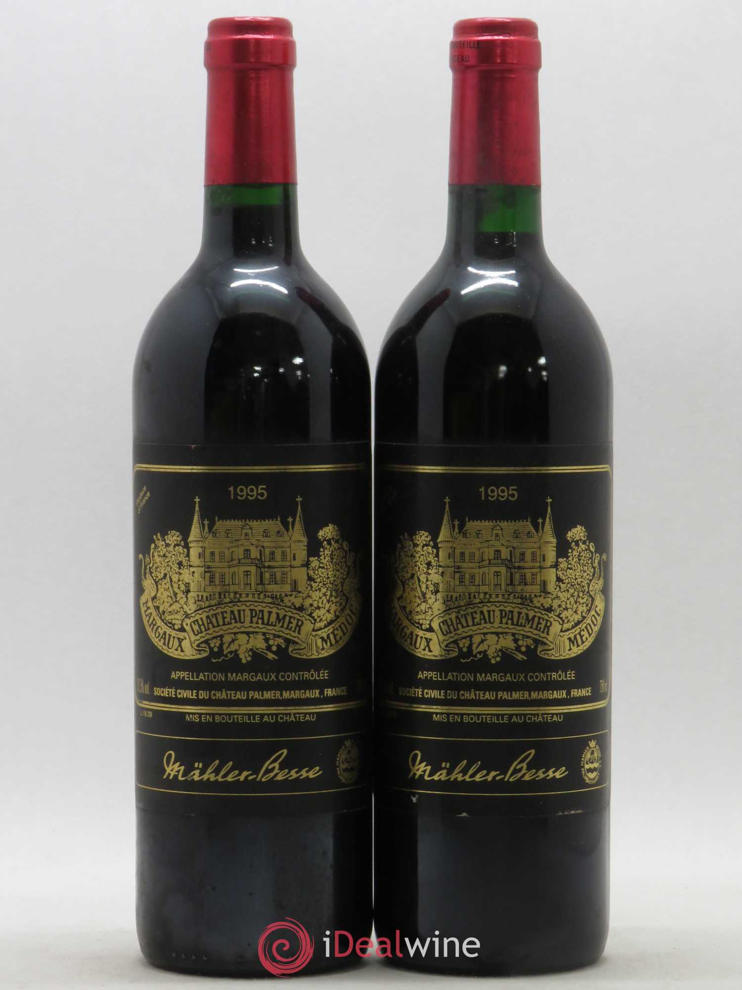 Château Palmer 3ème Grand Cru Classé 1995 - Lot de 2 bouteilles - 0