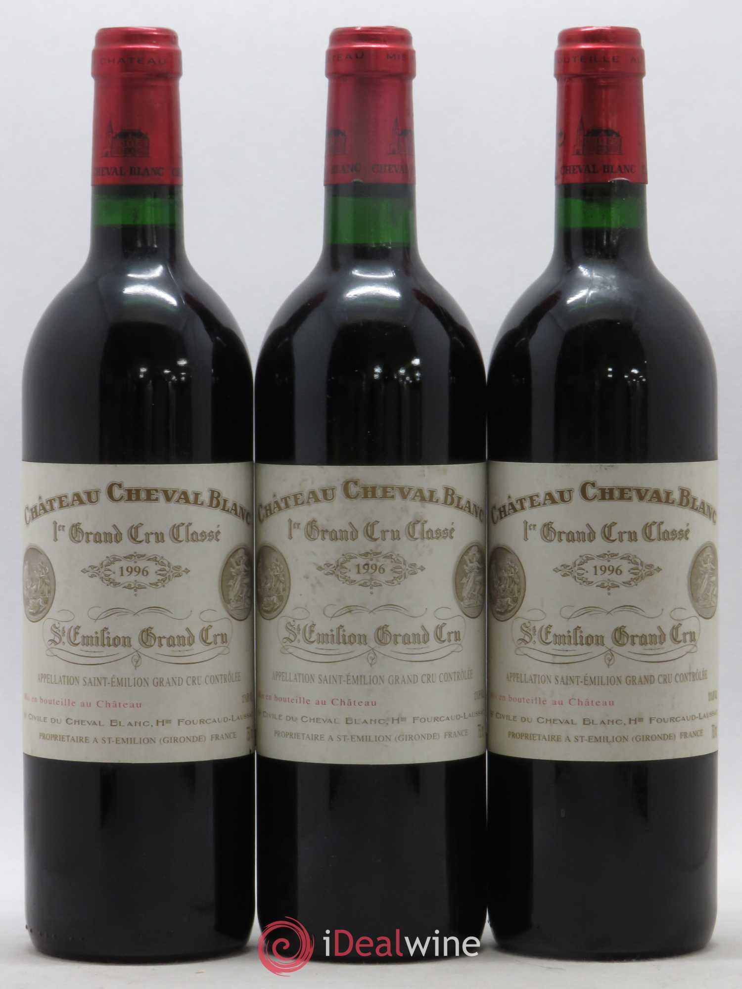 Château Cheval Blanc 1er Grand Cru Classé A 1996 - Lot de 6 bouteilles - 1