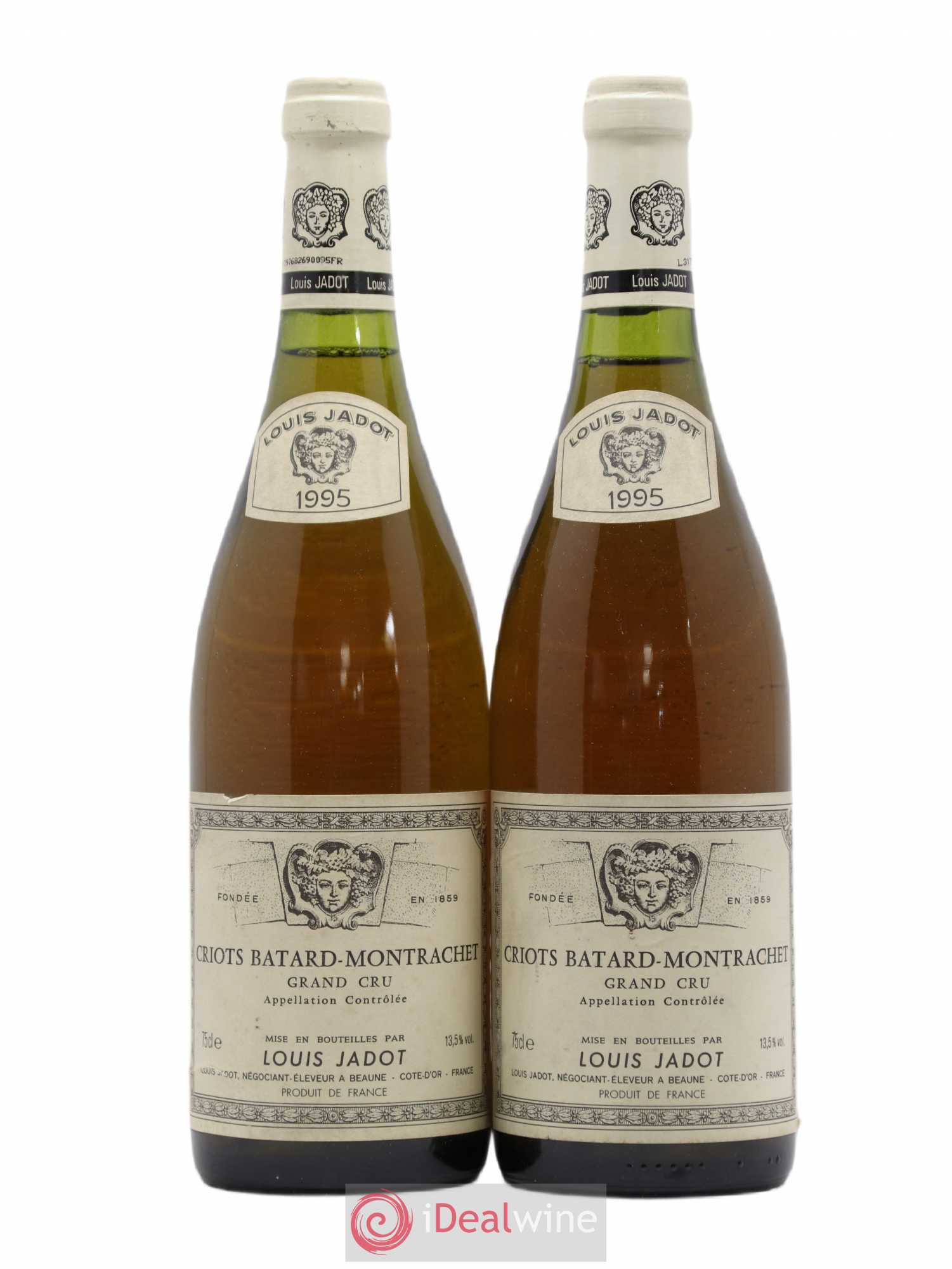 Criots-Bâtard-Montrachet Grand Cru Louis Jadot 1995 - Lot de 2 bouteilles - 0