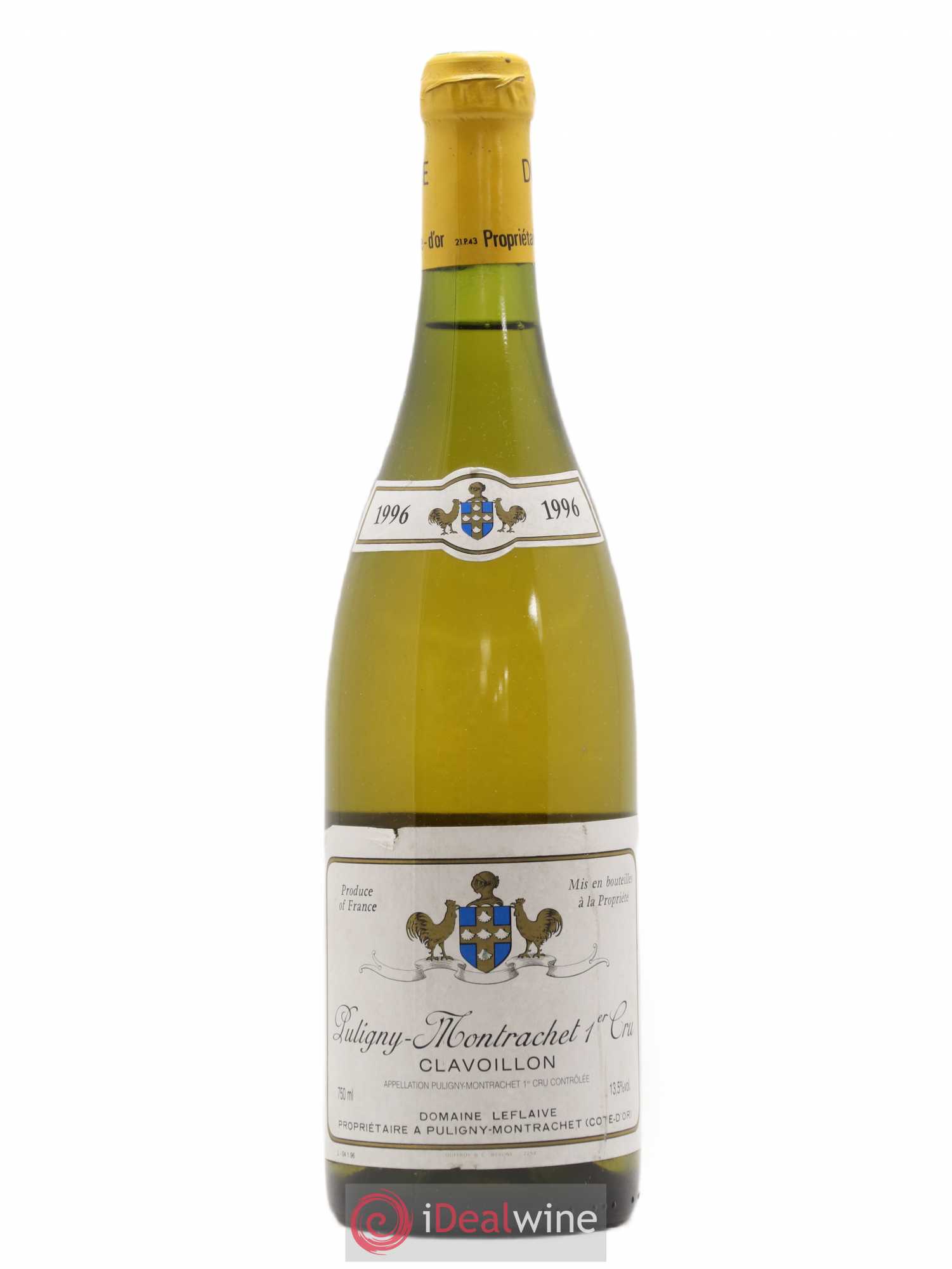 Puligny-Montrachet 1er Cru Clavoillon Leflaive (Domaine) 1996 - Lot de 1 bouteille - 0