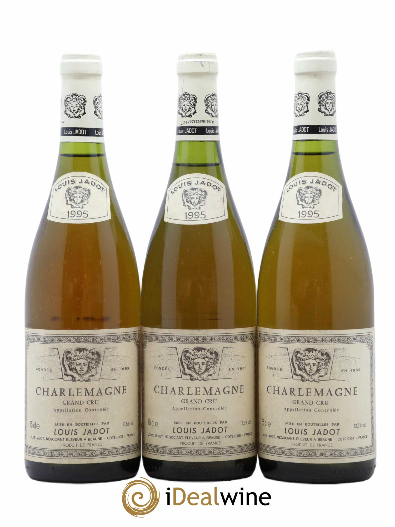 Corton-Charlemagne Grand Cru Maison Louis Jadot 1995 - Lot de 3 bouteilles - 0