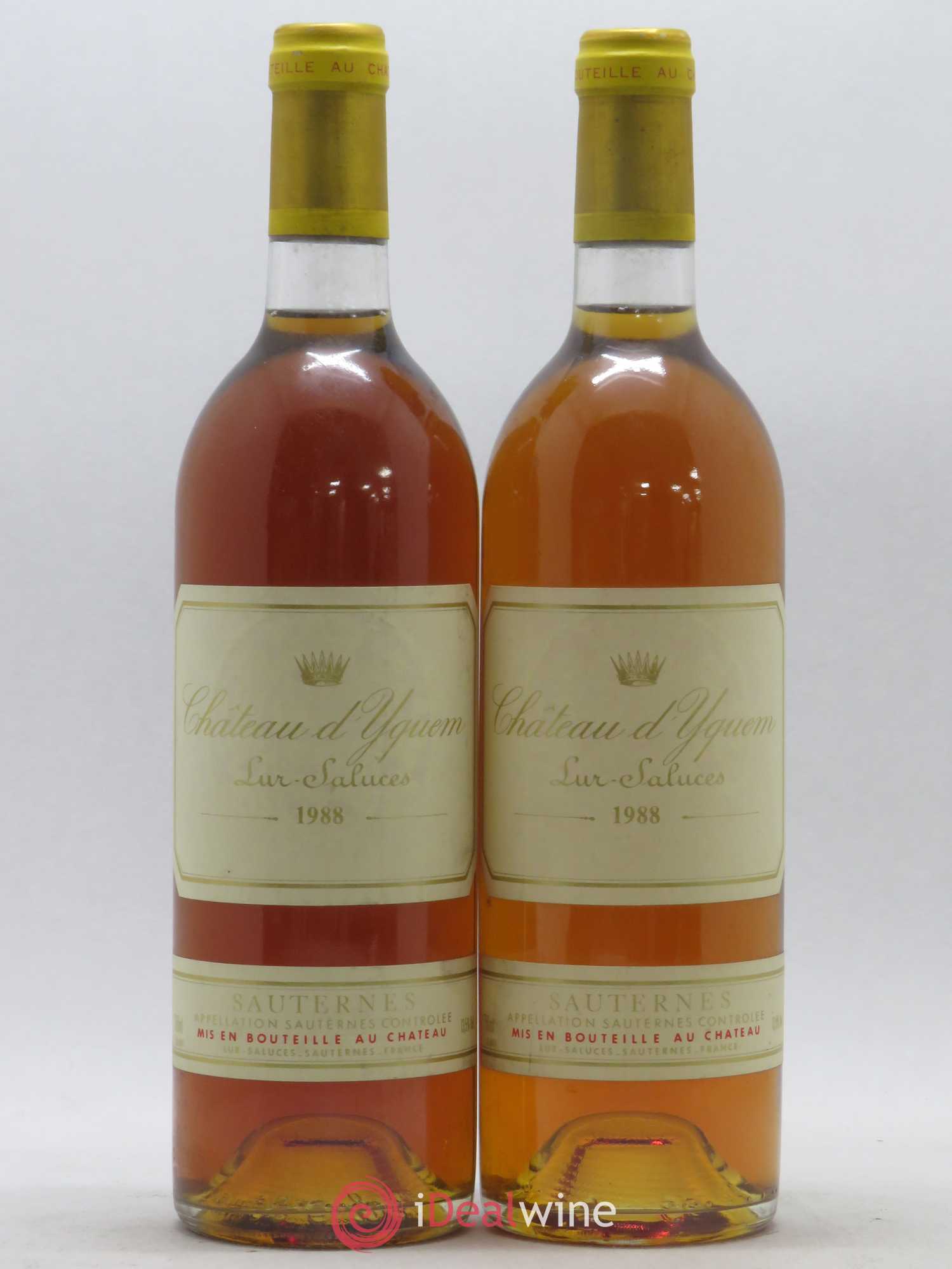 Château d' Yquem 1er Cru Classé Supérieur 1988 - Lotto di 2 bottiglie - 0