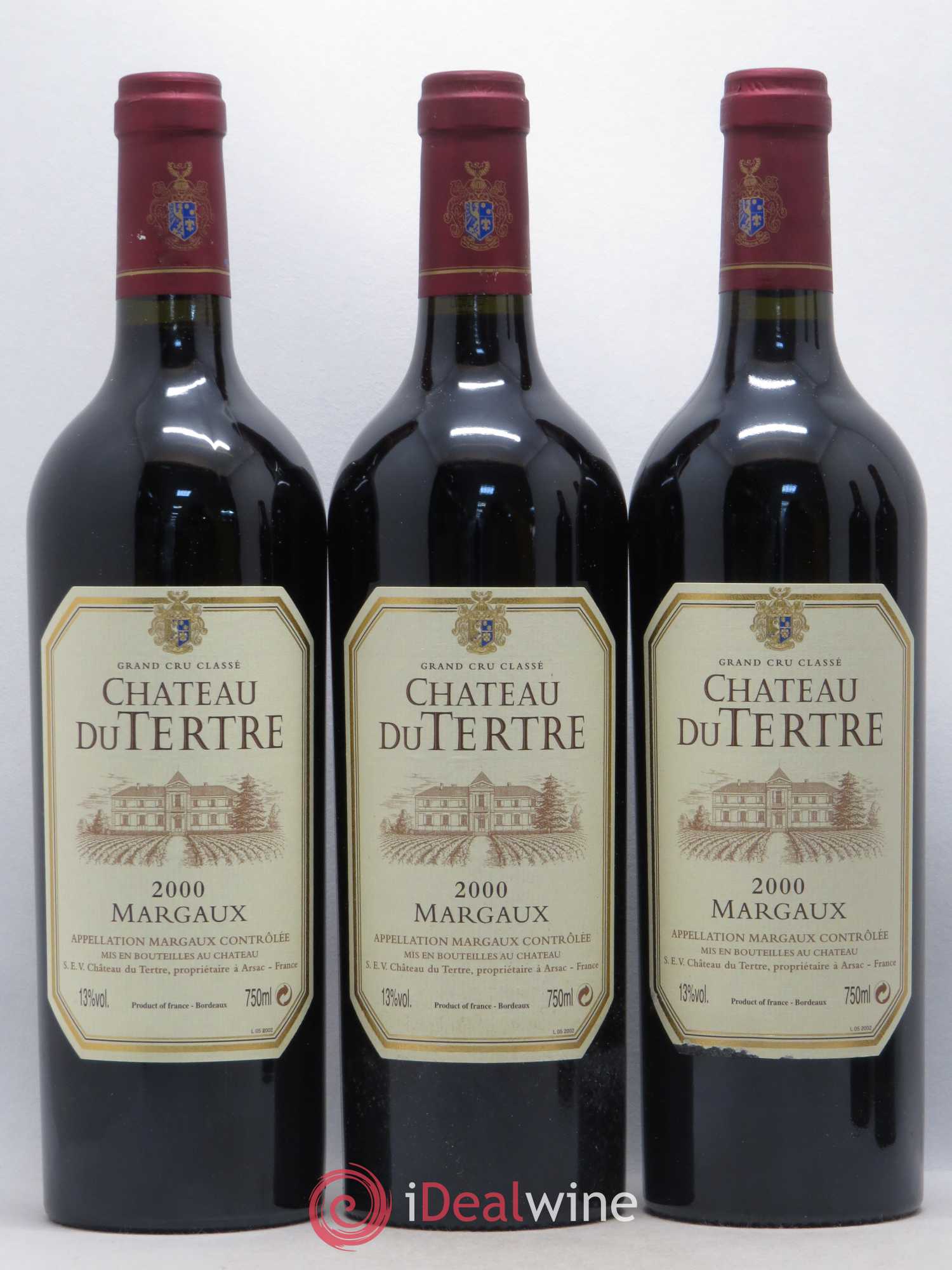 Château du Tertre 5ème Grand Cru Classé 2000 - Lot de 12 bouteilles - 2