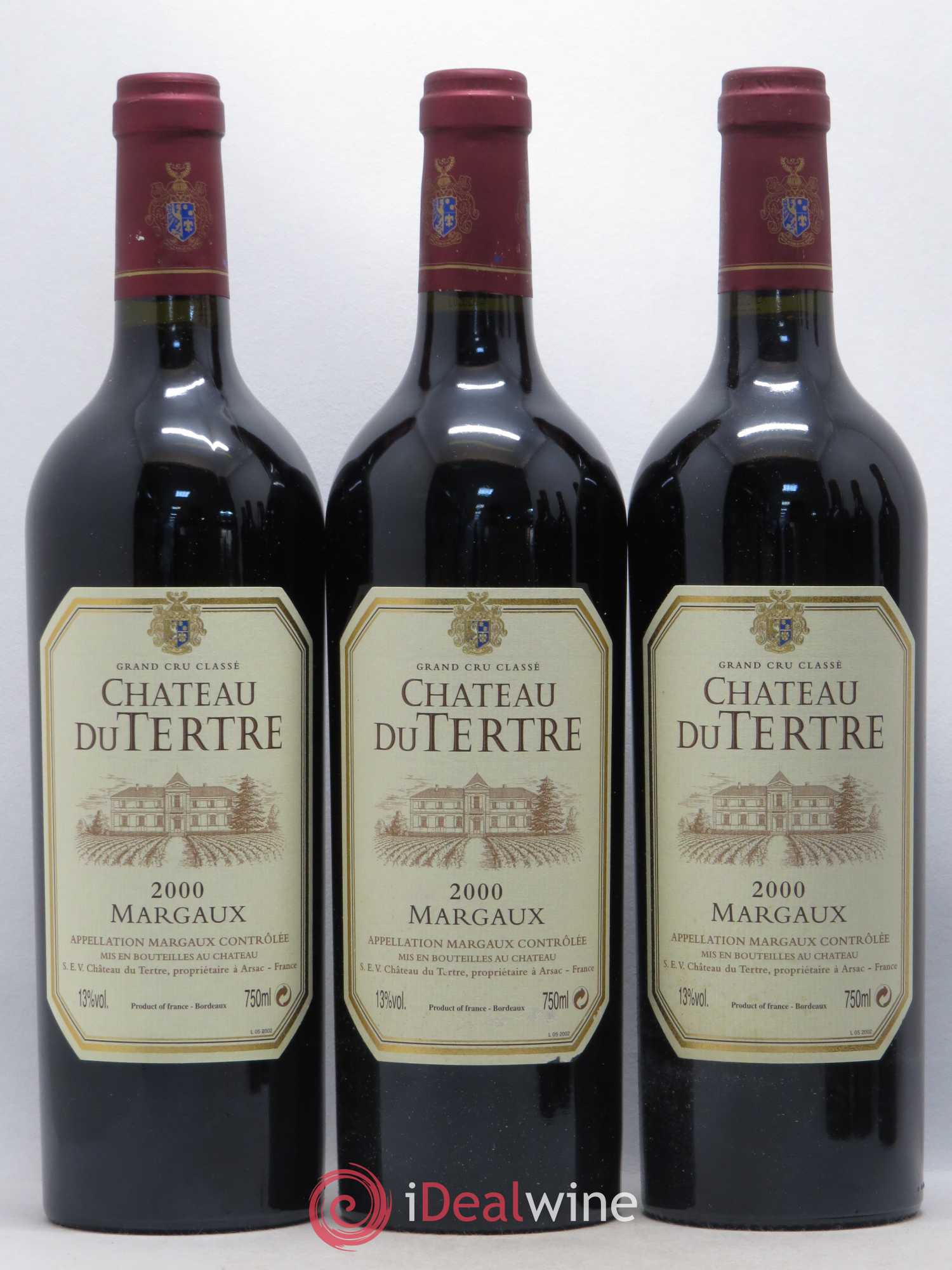 Château du Tertre 5ème Grand Cru Classé 2000 - Lot de 12 bouteilles - 3