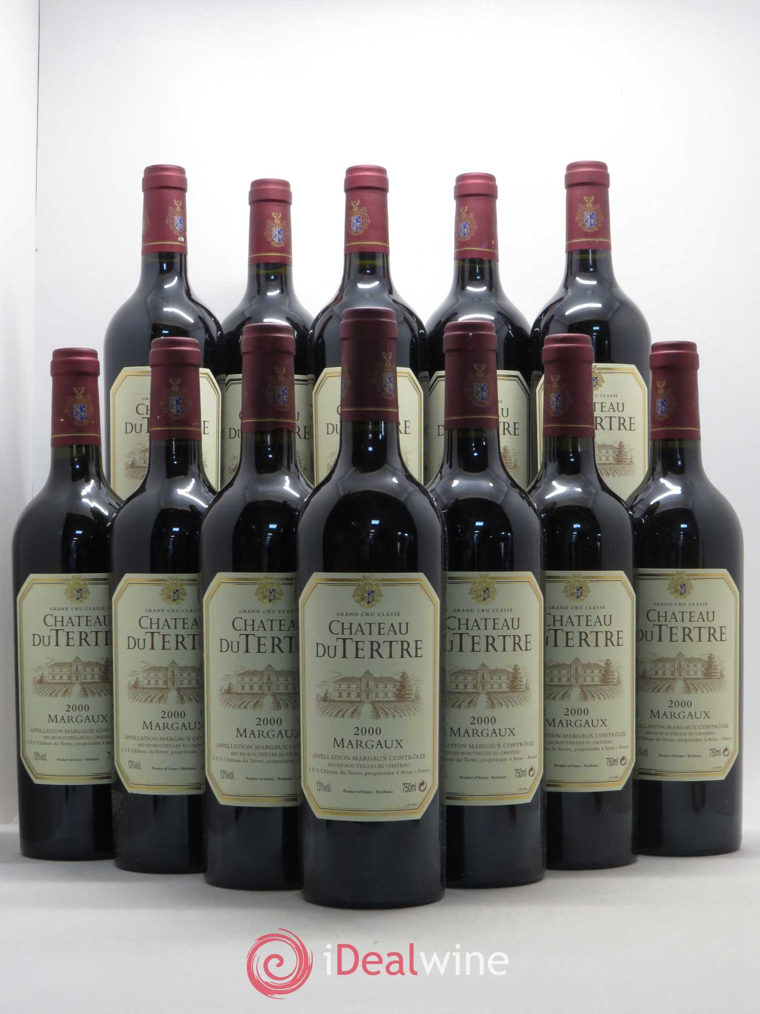 Château du Tertre 5ème Grand Cru Classé 2000 - Lot de 12 bouteilles - 0