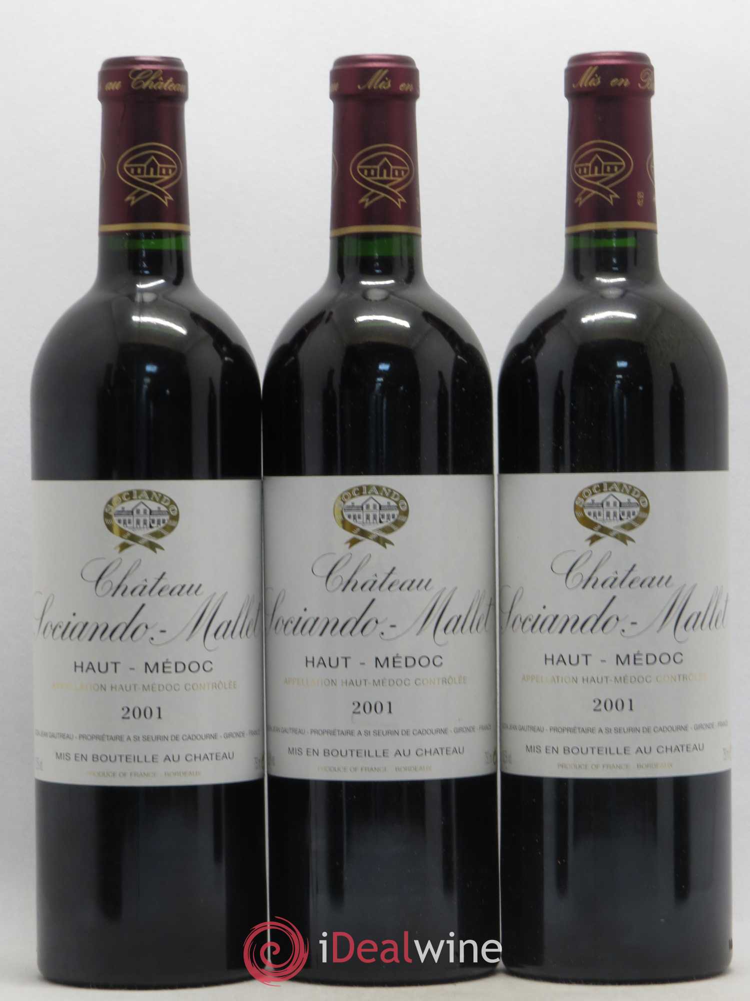 Château Sociando Mallet 2001 - Lot de 12 bouteilles - 4