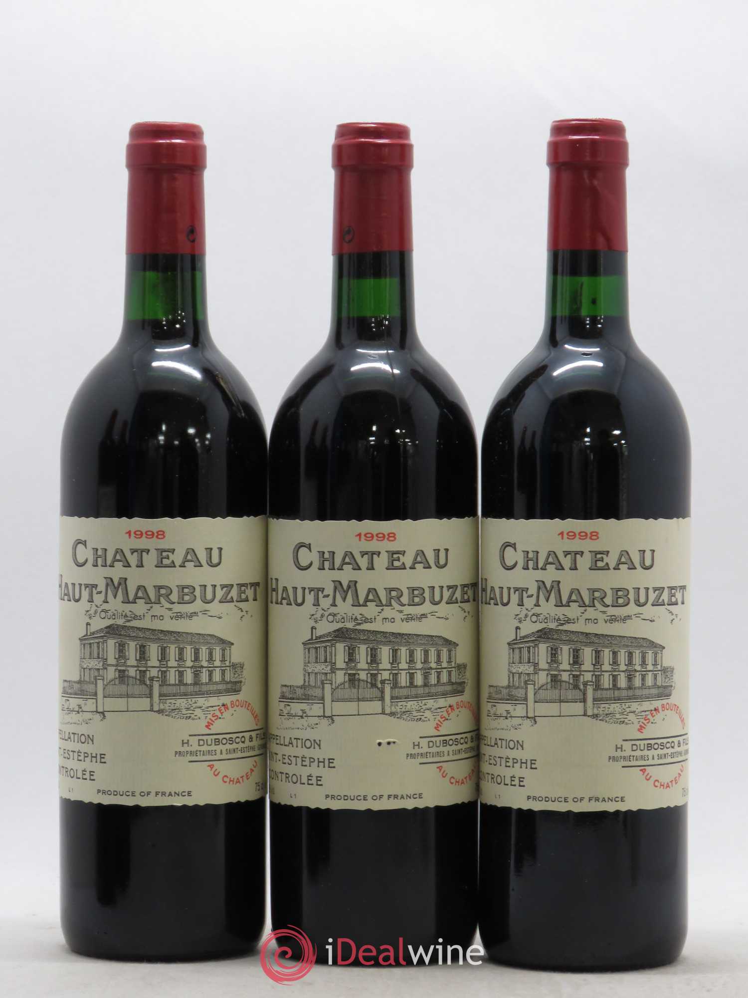 Château Haut Marbuzet 1998 - Lot de 6 bouteilles - 2