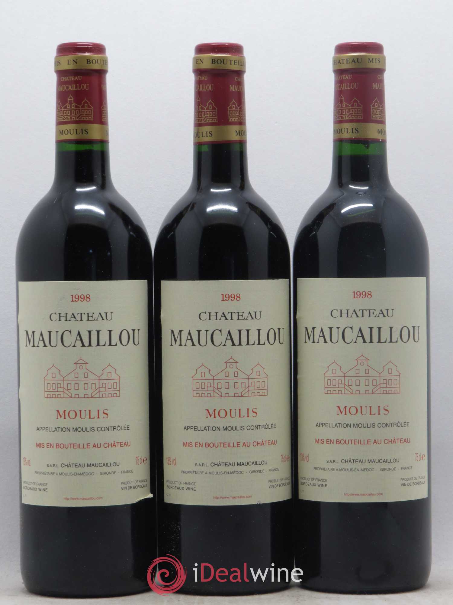 Château Maucaillou 1998 - Lot de 12 bouteilles - 4