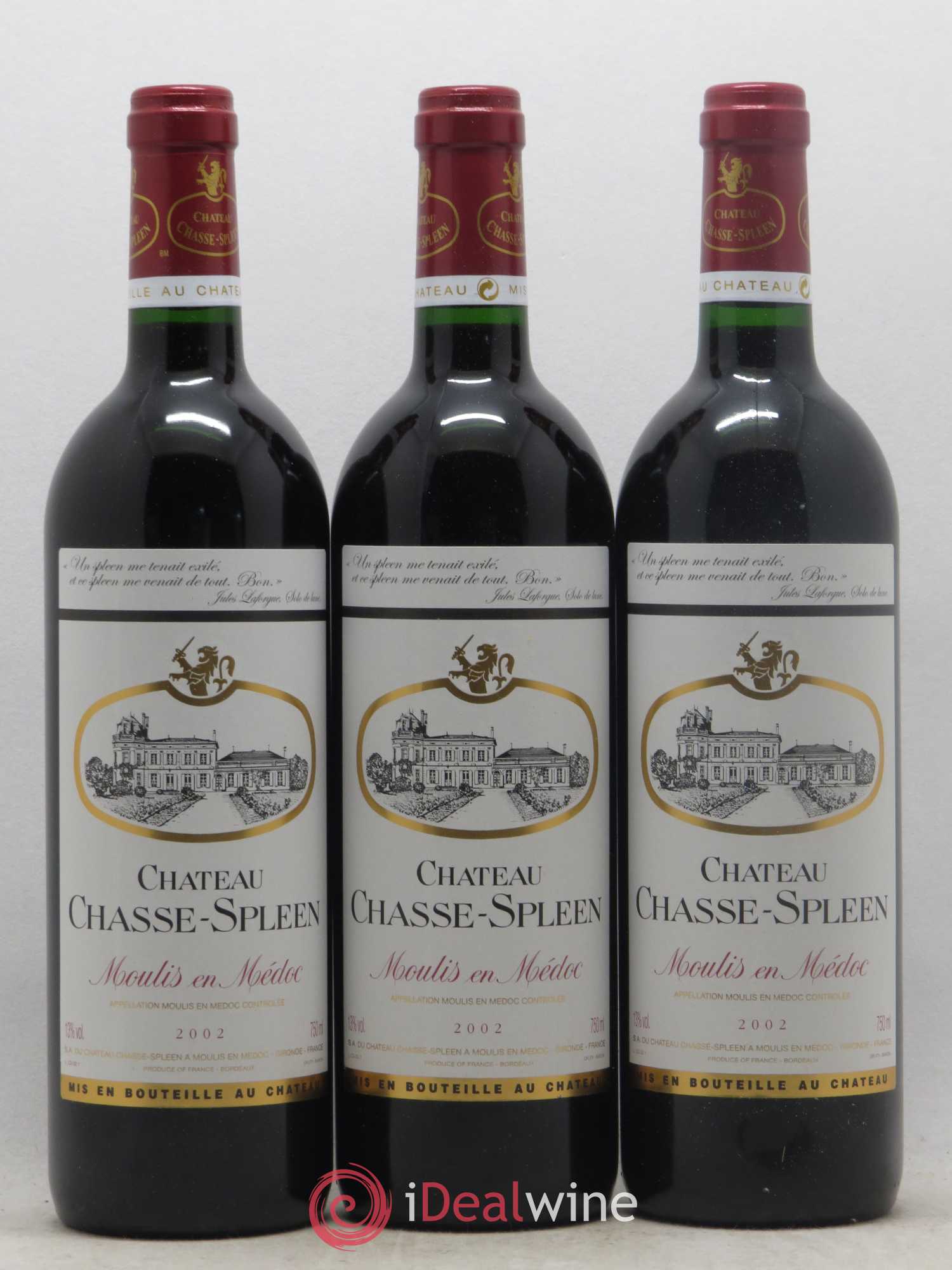 Château Chasse Spleen 2002 - Lot de 6 bouteilles - 1