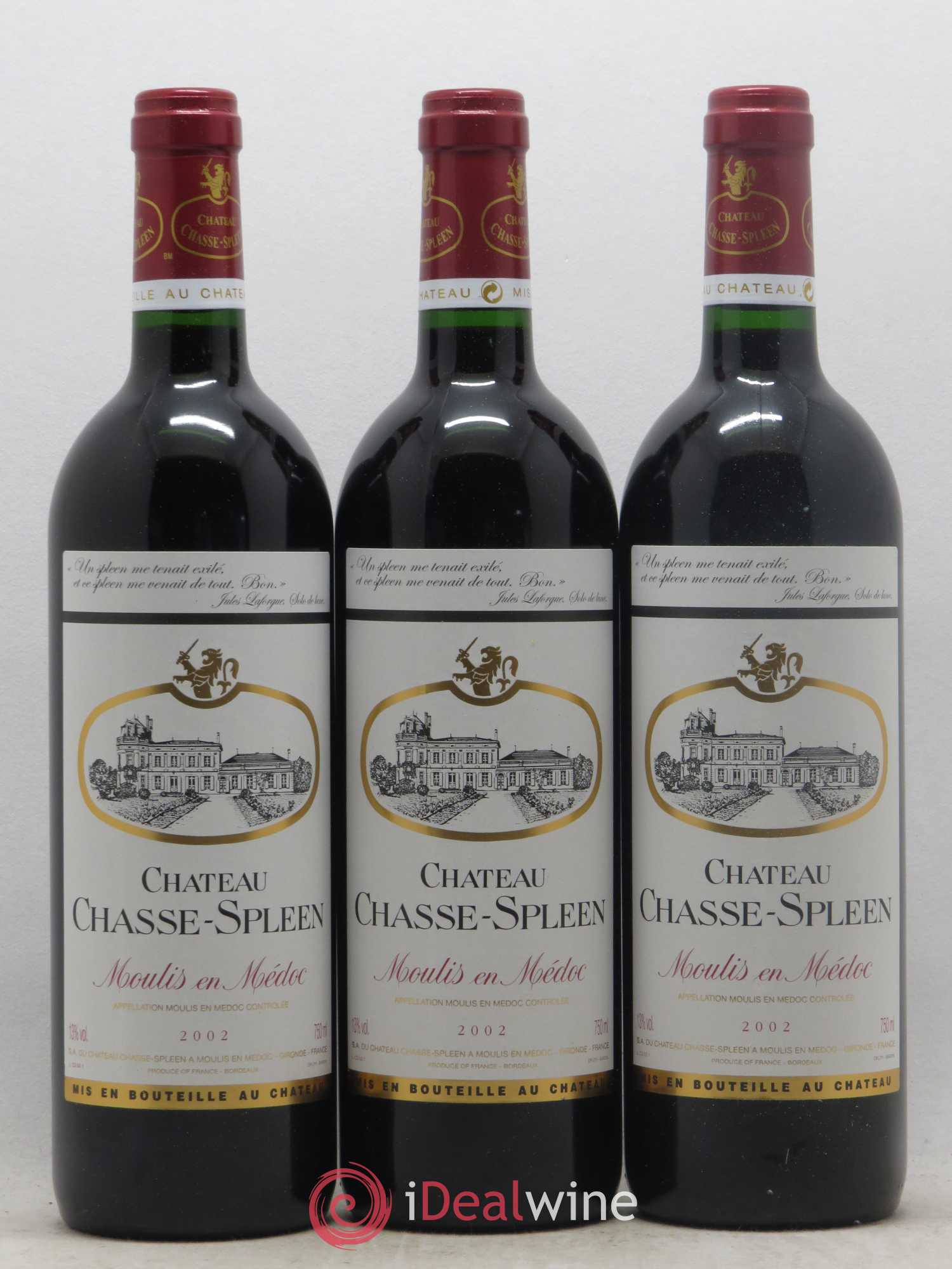 Château Chasse Spleen 2002 - Lot de 6 bouteilles - 2