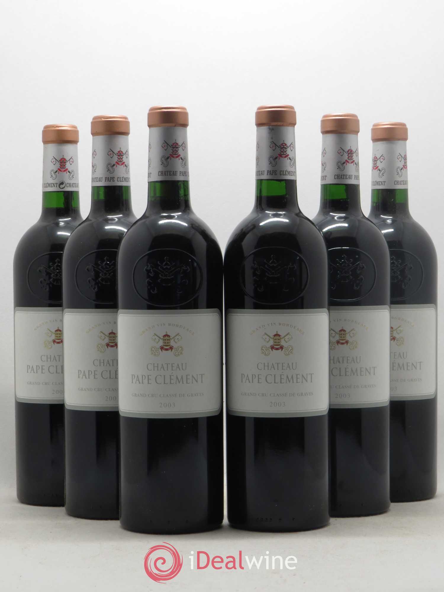 Château Pape Clément Cru Classé de Graves 2003 - Lot de 6 bouteilles - 0