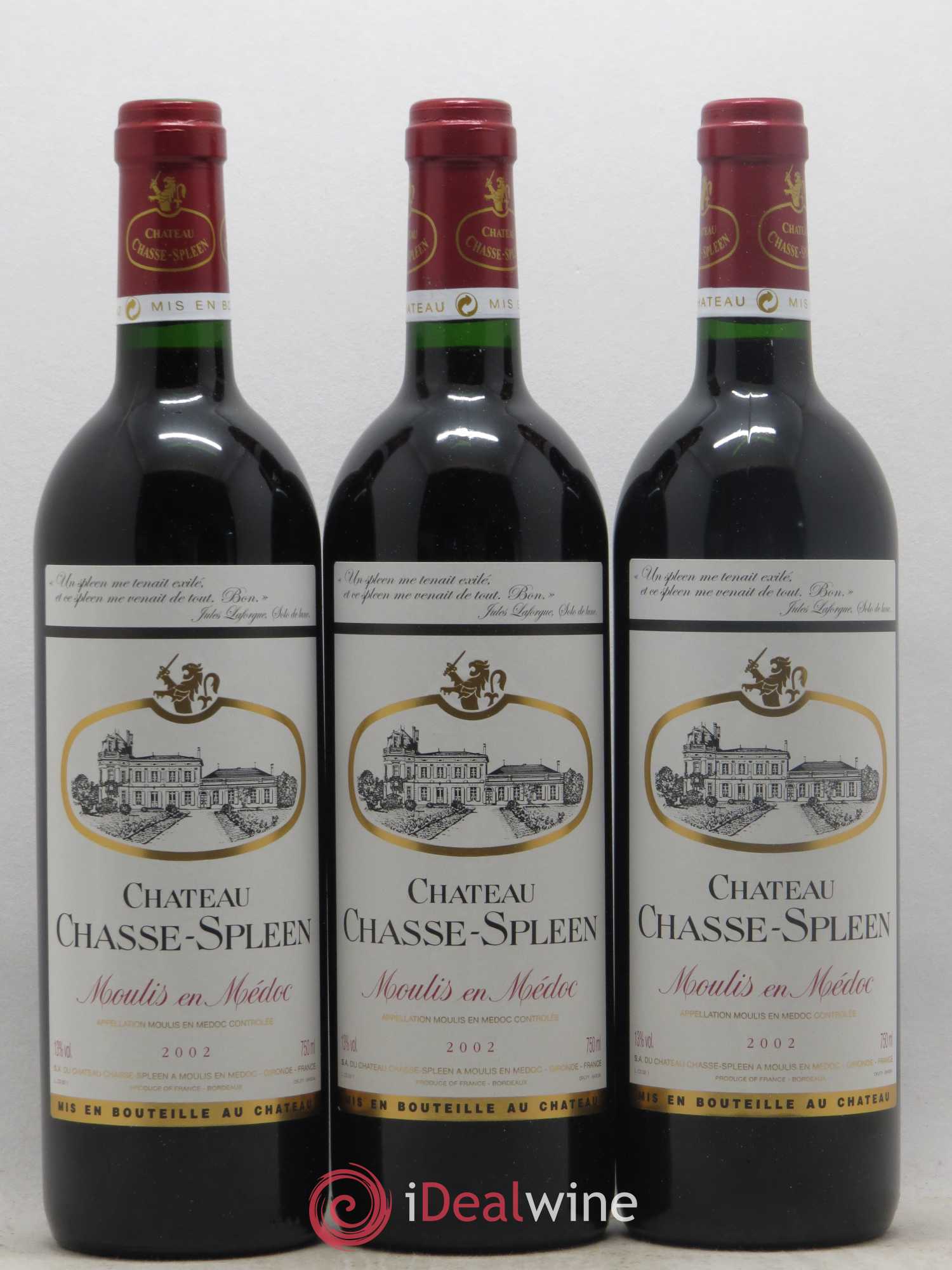 Château Chasse Spleen 2002 - Lot de 6 bouteilles - 2