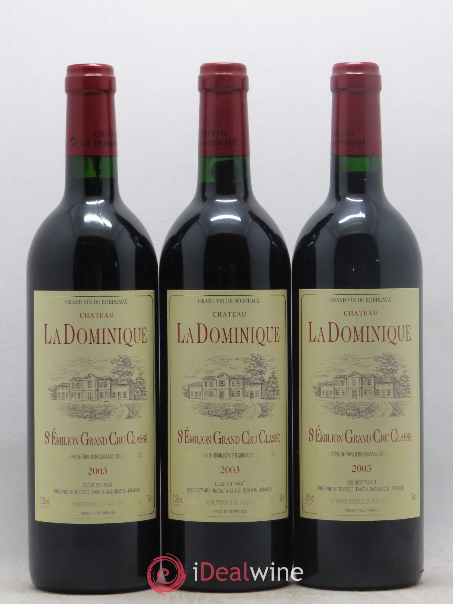 Château la Dominique Grand Cru Classé 2003 - Lot de 6 bouteilles - 2