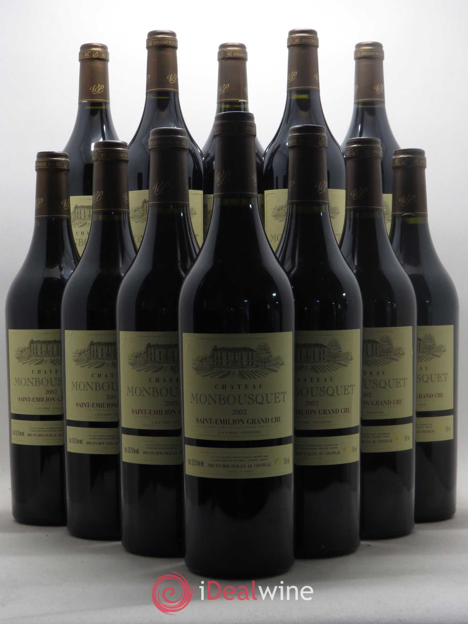 Château Monbousquet Grand Cru Classé 2002 - Lot de 12 bouteilles - 0